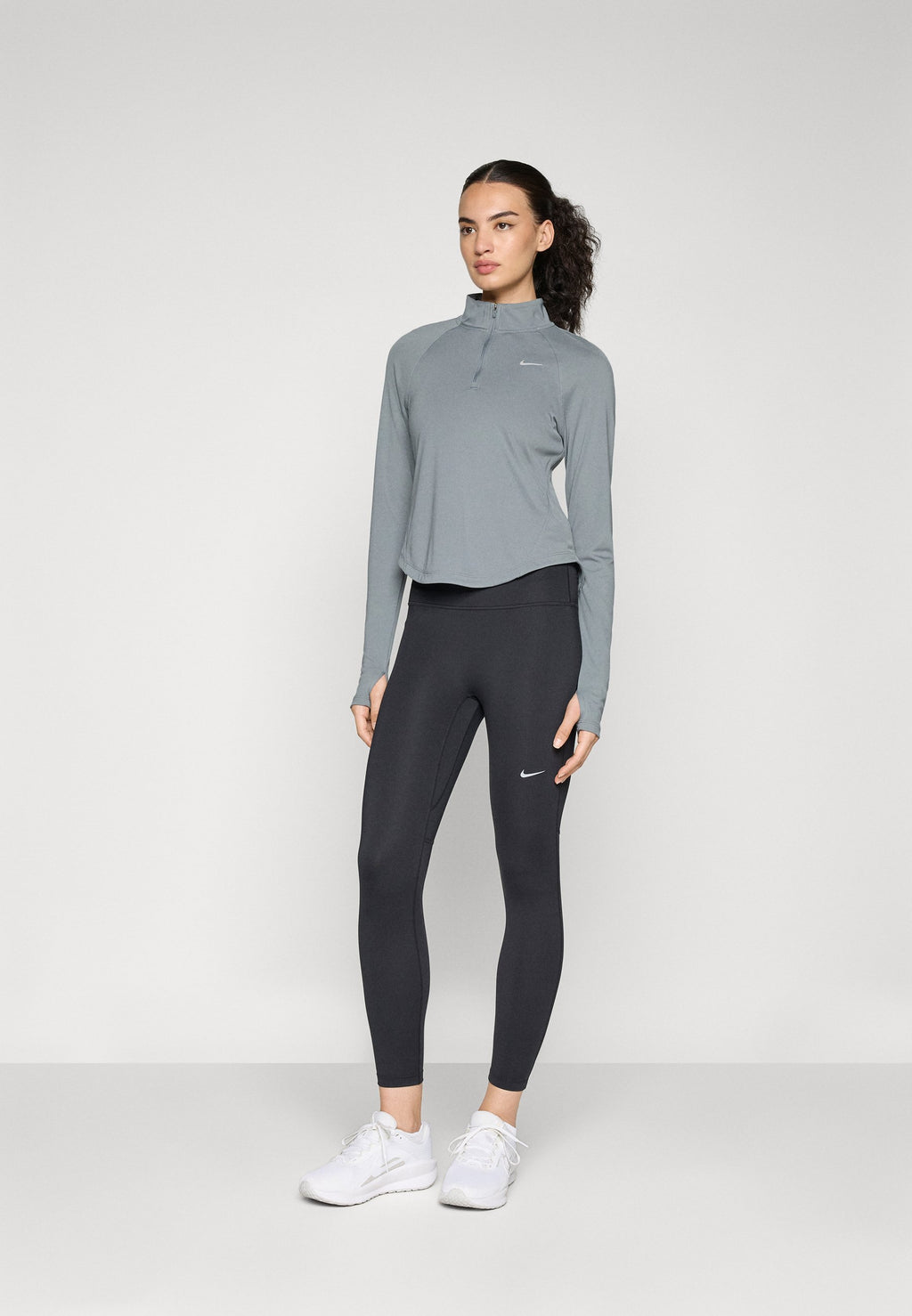 TEMPO - Running tights - black/reflective silver-coloured