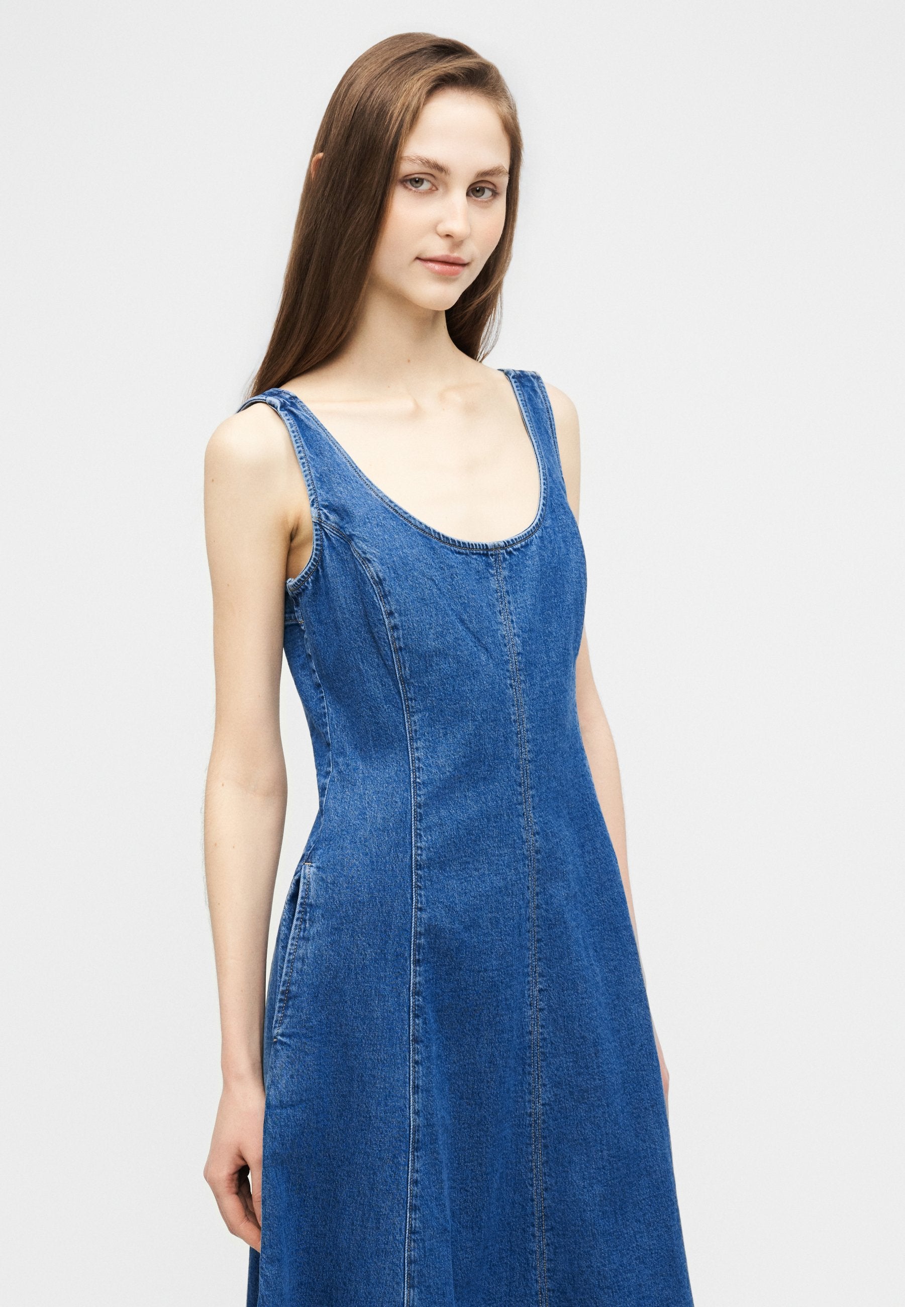 SCOOP - Denim dress - blue