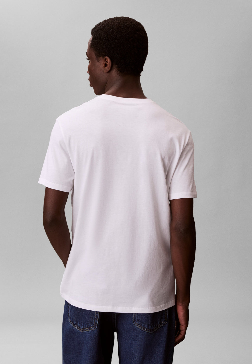 DISTRESS MONOGRAM GRAPHIC TEE - Print T-shirt - bright white
