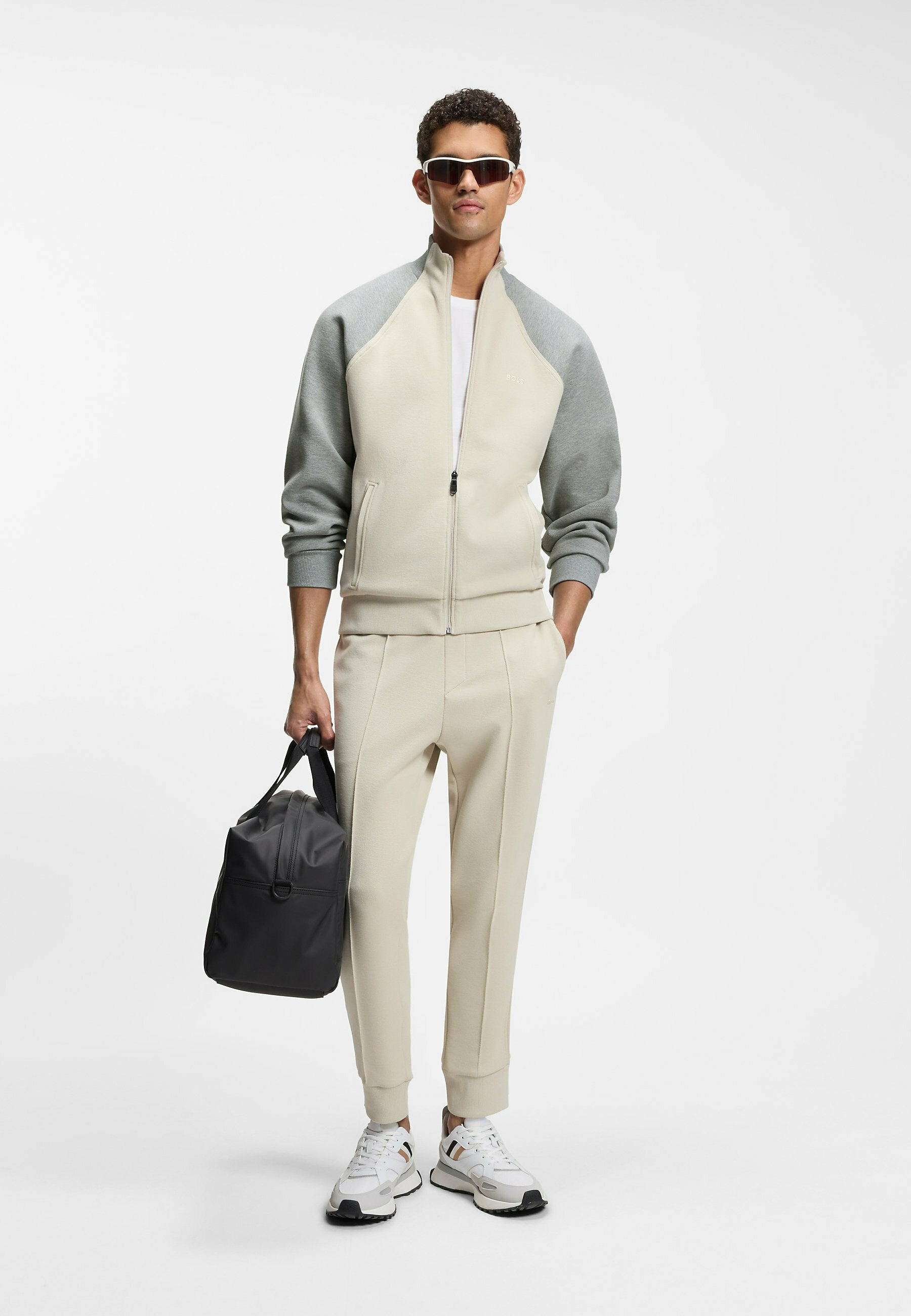 SW_JOIN SKAZ - Zip-up sweatshirt - light beige two