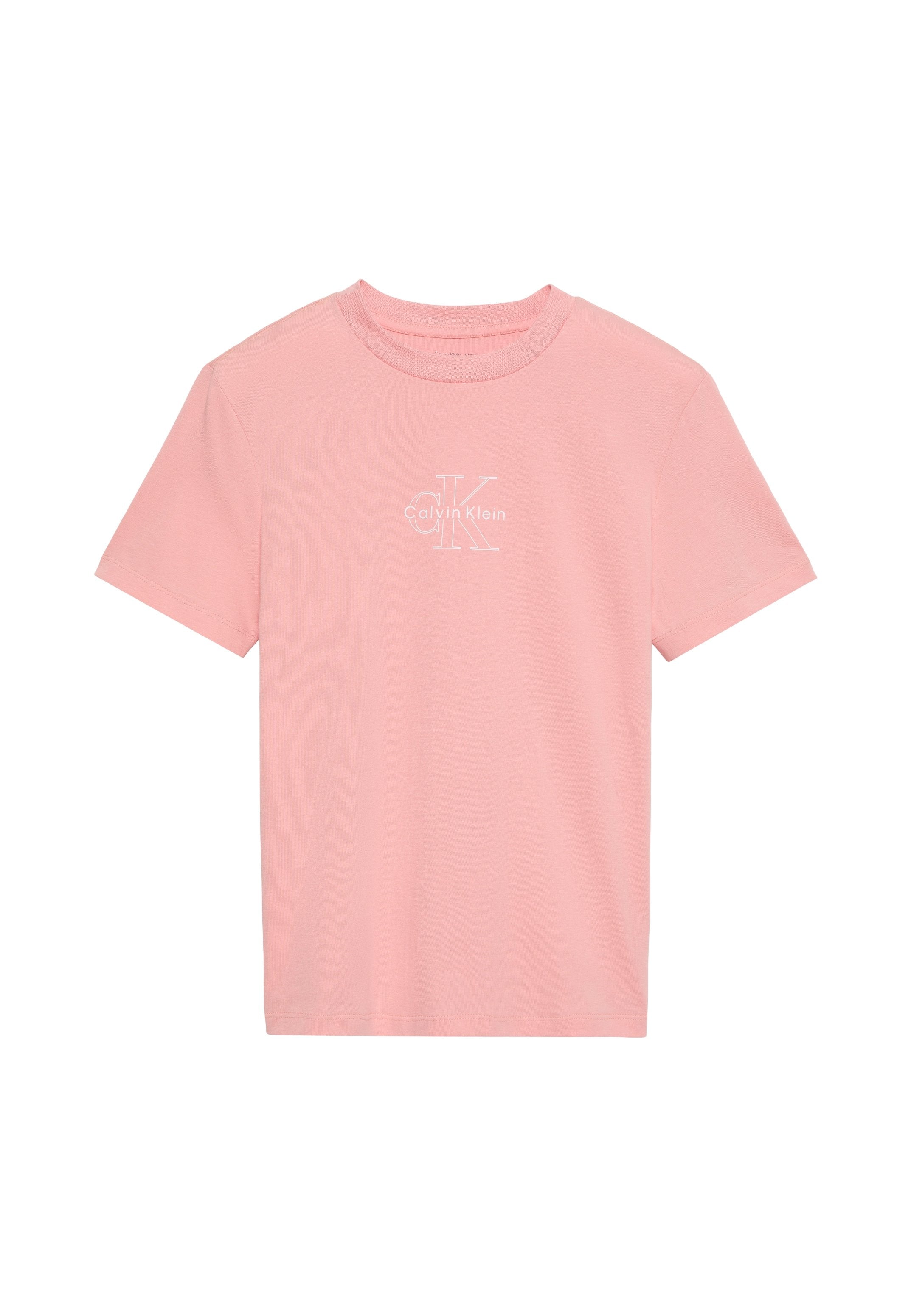 CLASSIC SEASONAL MONOLOGO TEE - Basic T-shirt - light red