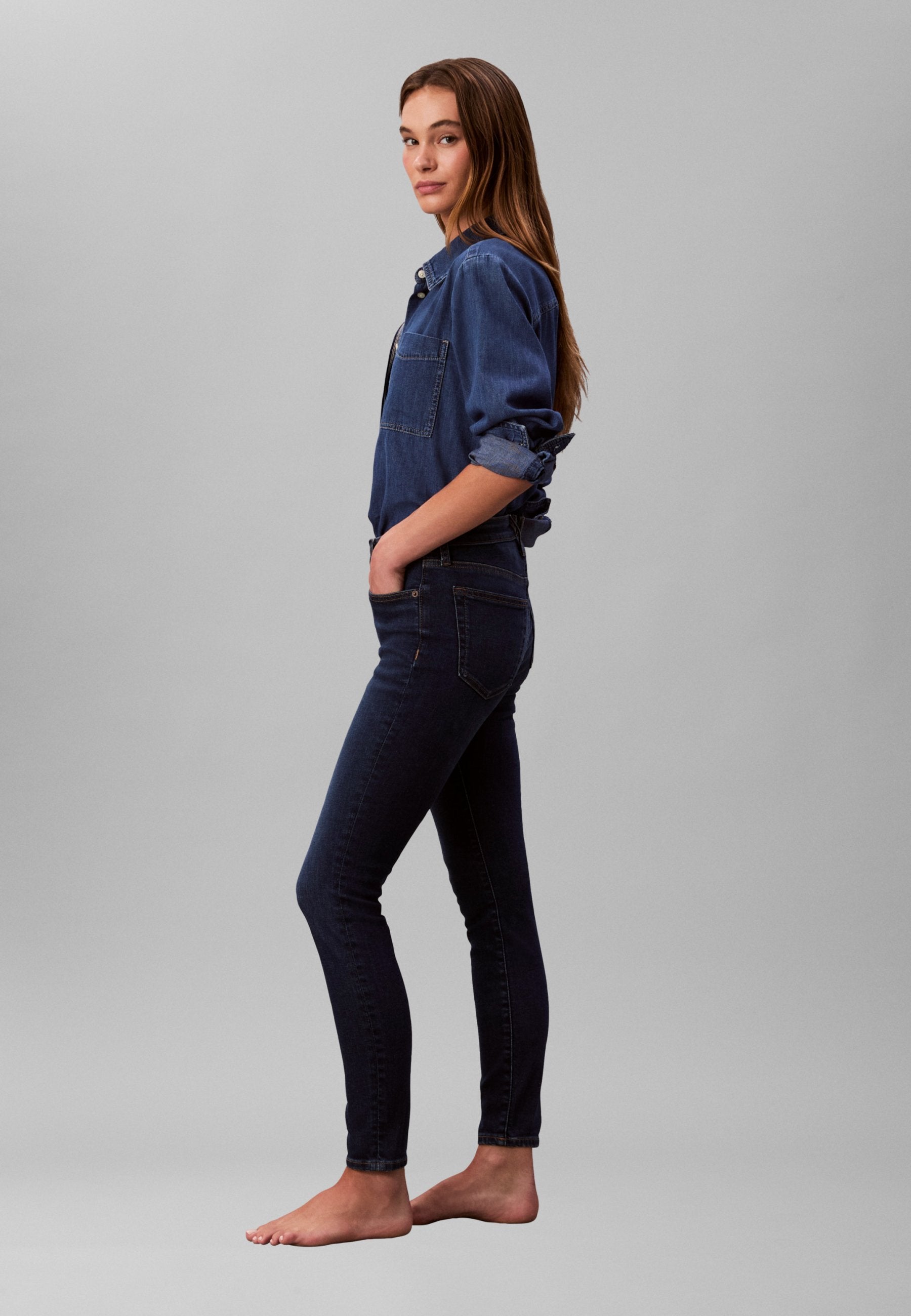 TAILLE NORMALE - Jean coupe skinny - bleu orbit