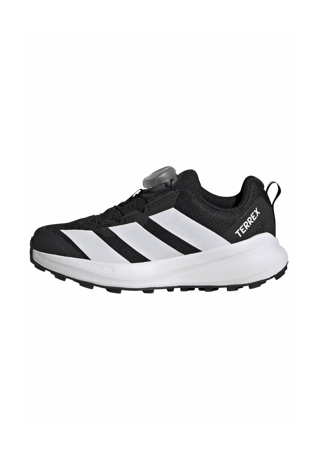 AGRAVIC UNISEX - Trail running shoes - core black/ftwr white/semi impact orange