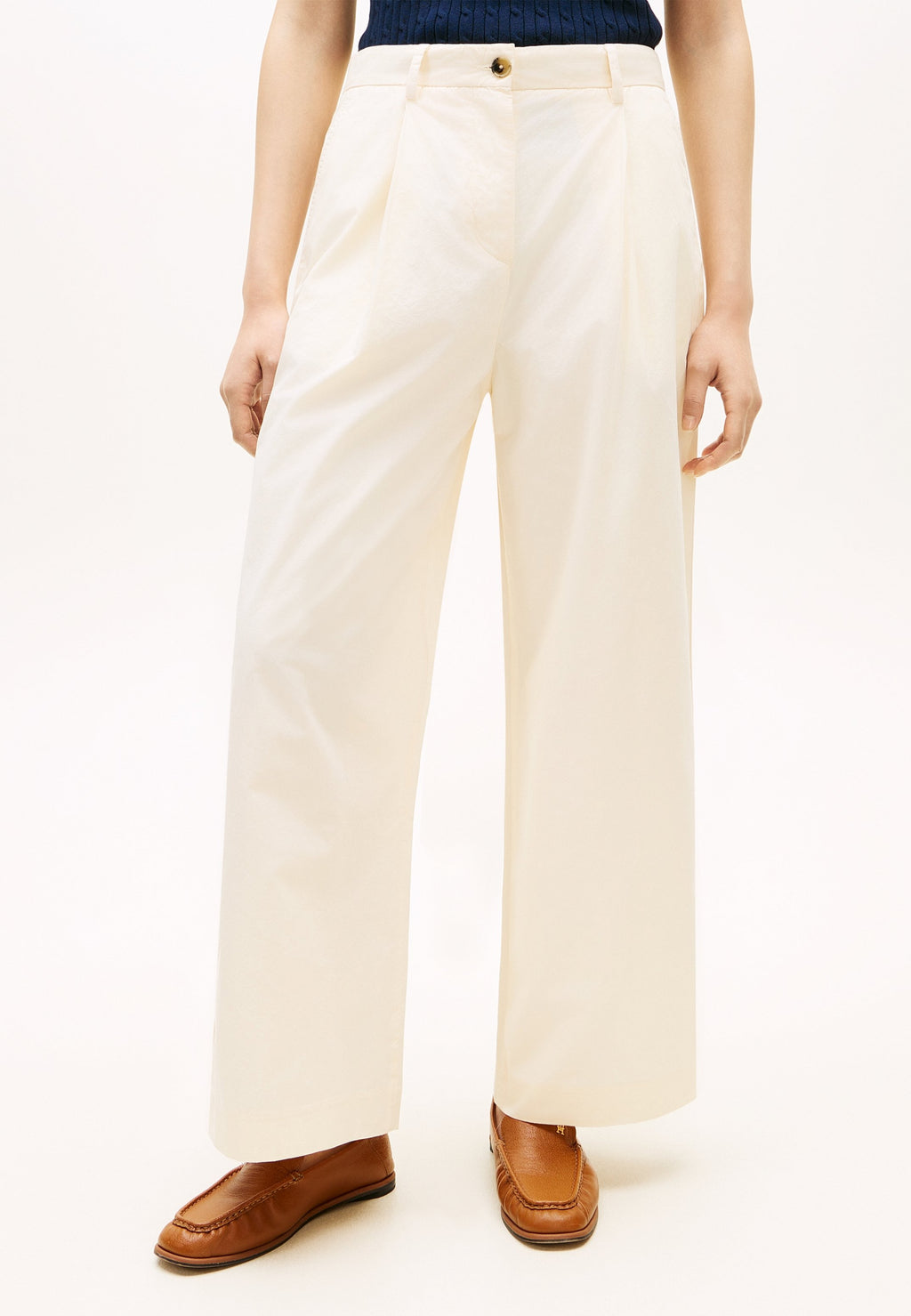 WASHED WIDE LEG TROUSERS - Trousers - calico