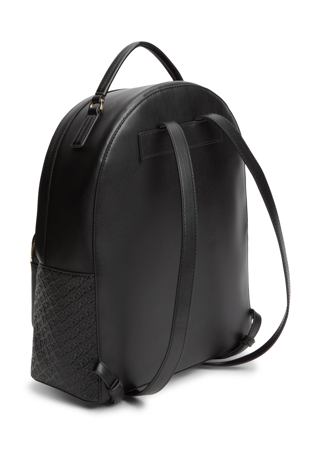 TH MONOGRAM DEBOSSED DOME BACKPACK - Rucksack - black