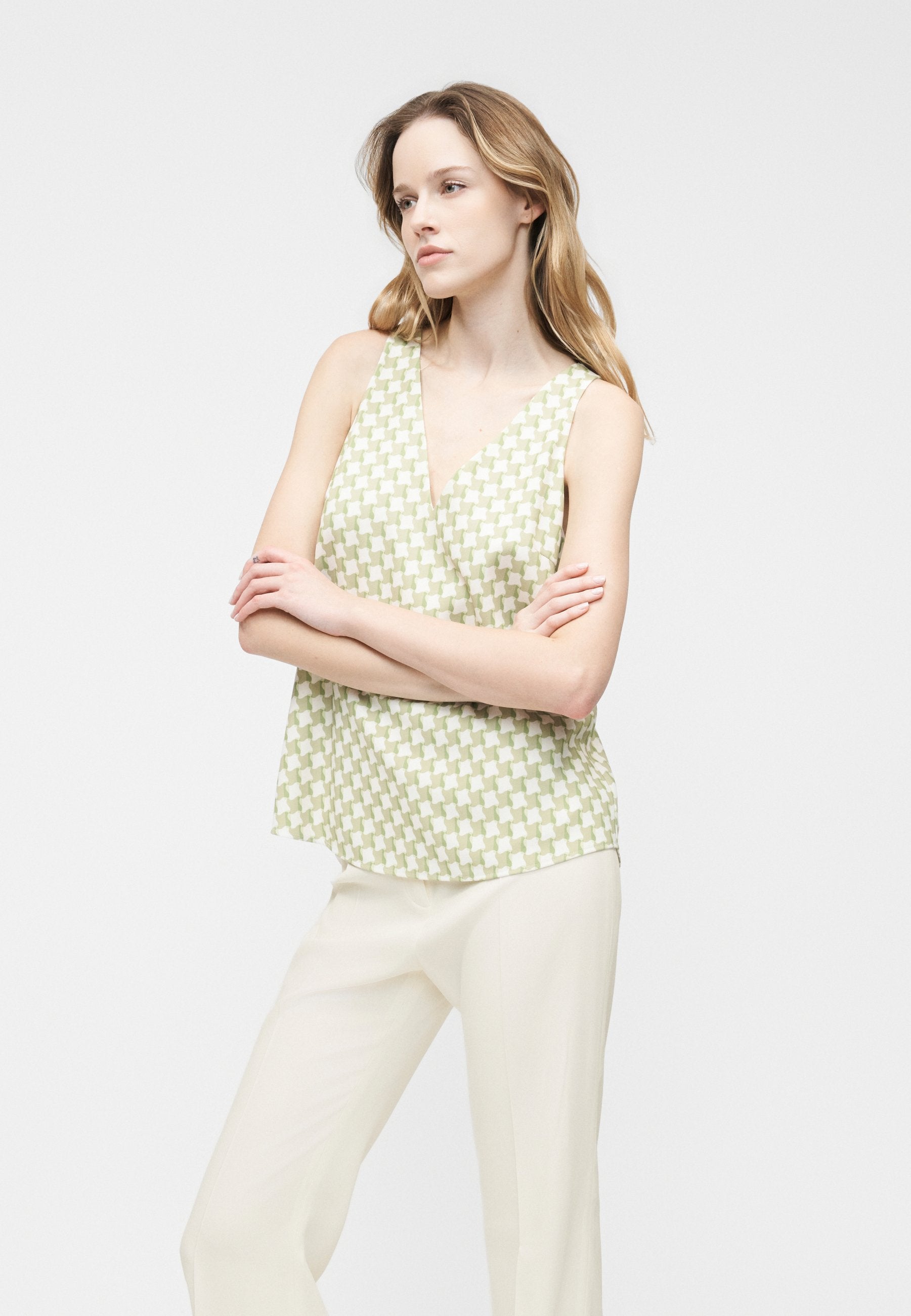 HILOTINNA - Trousers - open white