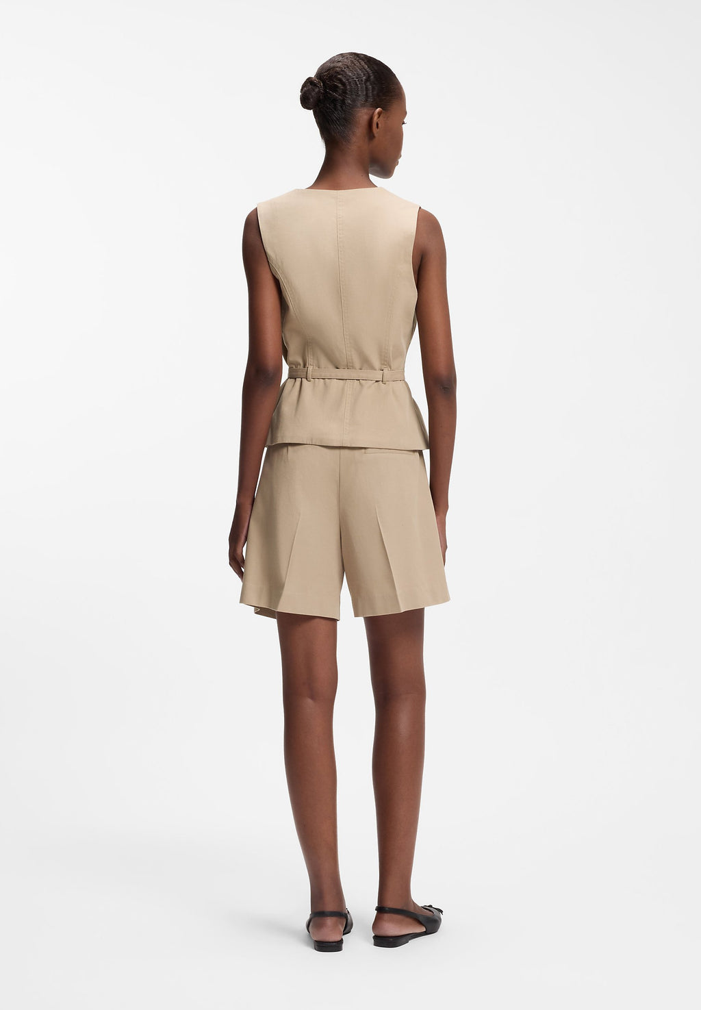 AHELLA - Waistcoat - light pastel brown