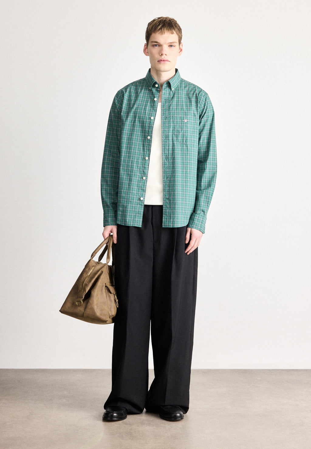 CHECK SHIRT - Shirt - green