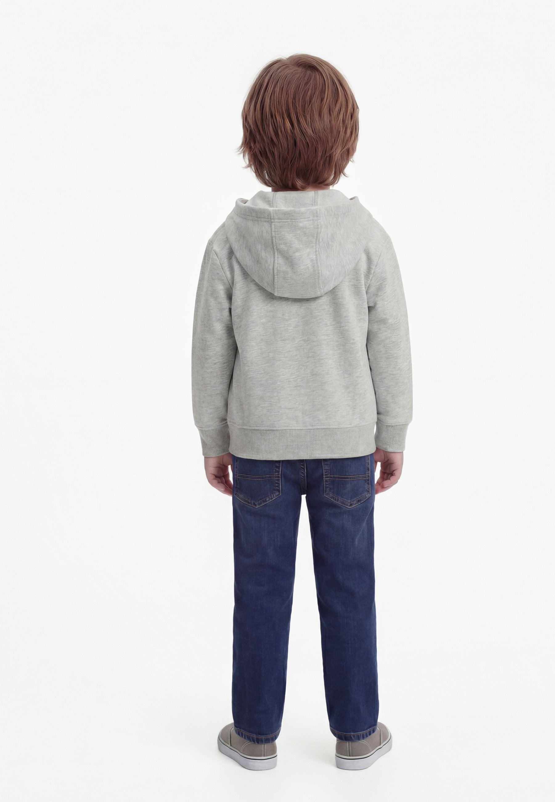 BABYGAP RELAXED LOGO ZIP HOODIE - Zip-up sweatshirt - light grey