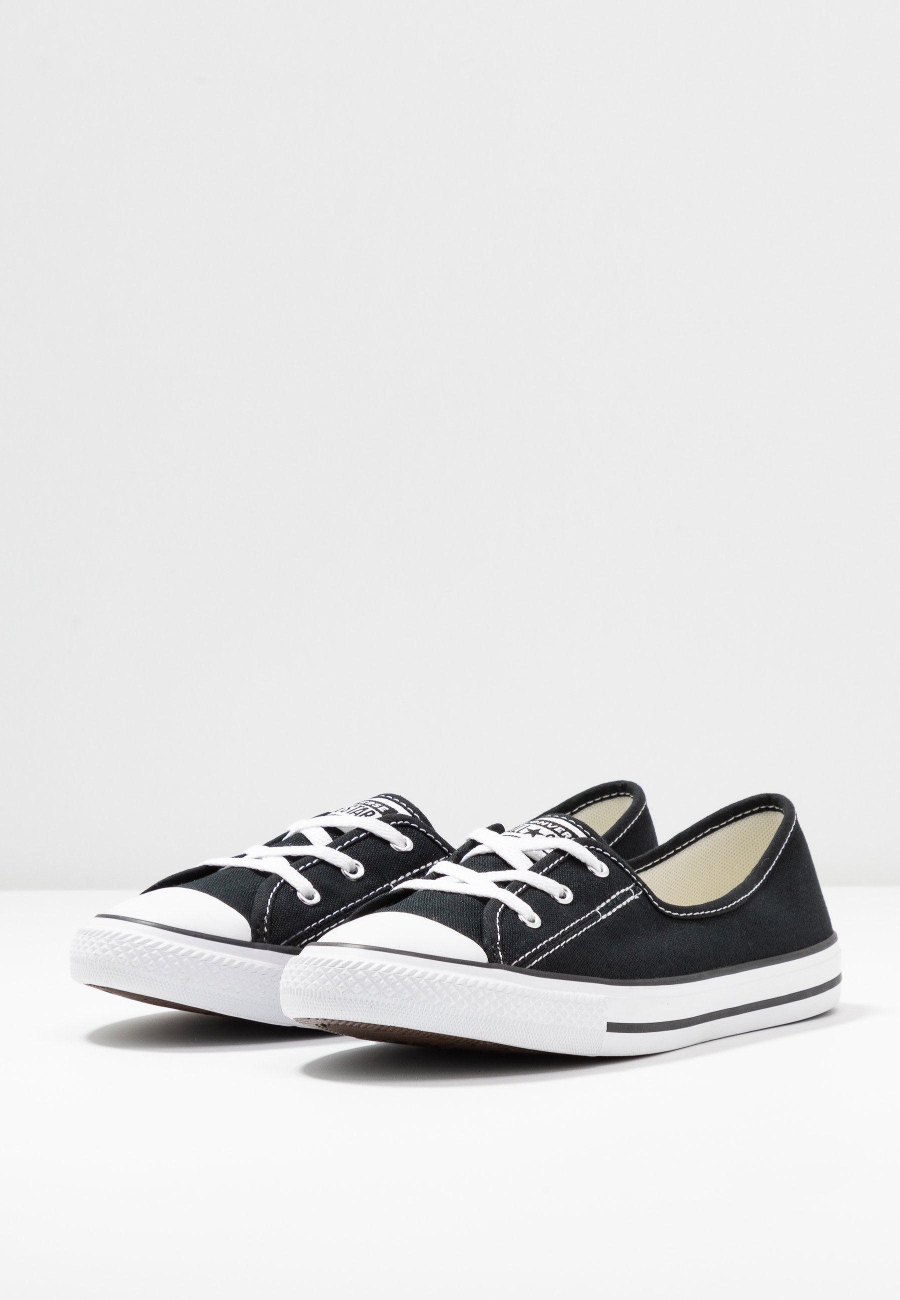 CHUCK TAYLOR ALL STAR BALLET LACE - Slip-ons - black/white