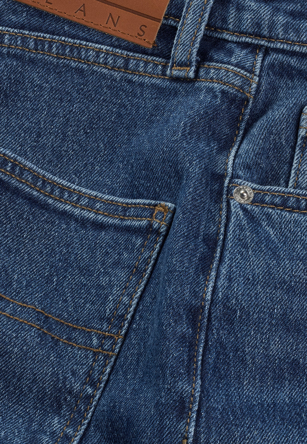 YÜKSEK BEL SLİM DÜZ PAÇA JEAN - Düz paça jean - koyu denim