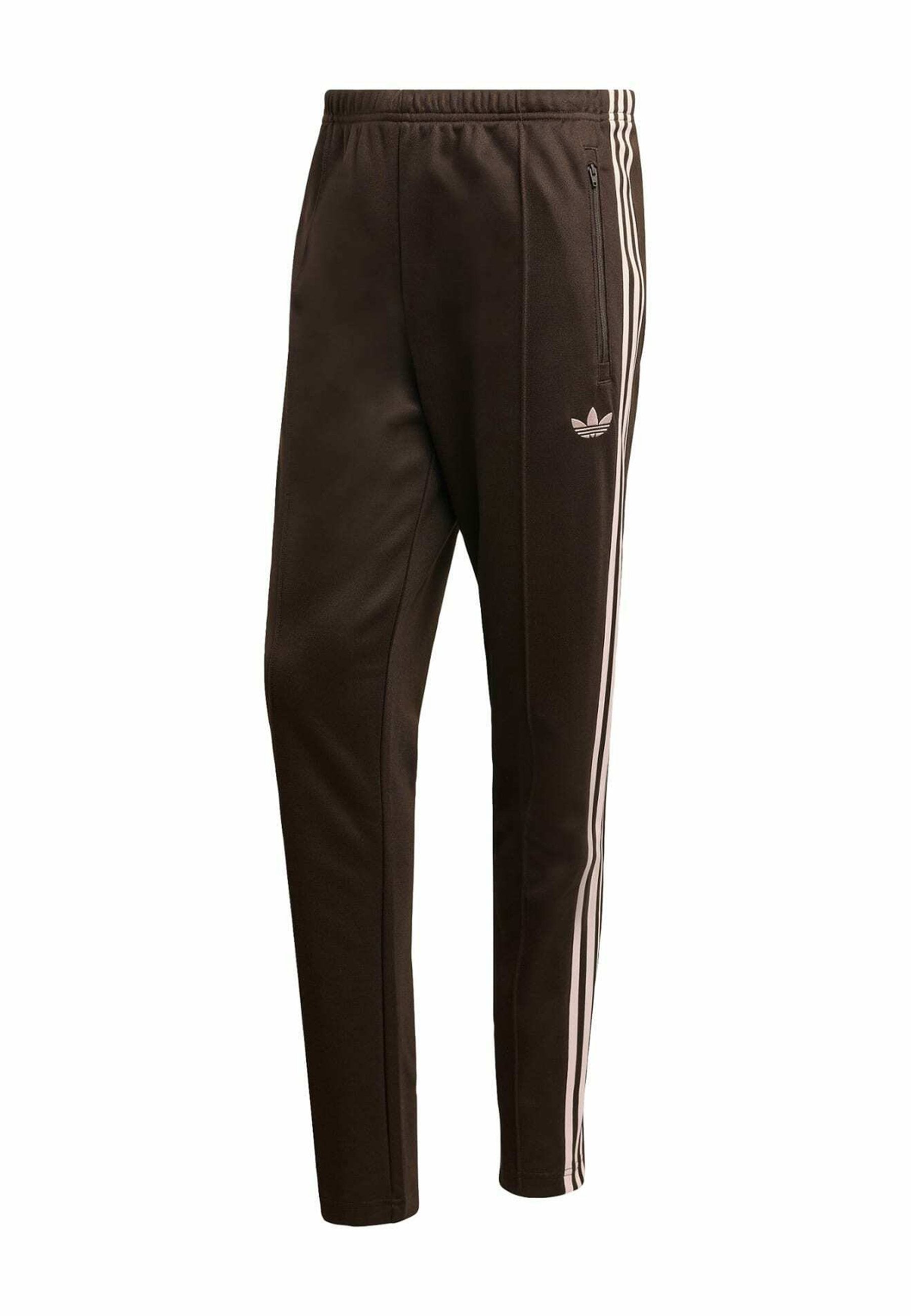 CLASSIC TP - Tracksuit bottoms - aurora coffee   sandy pink