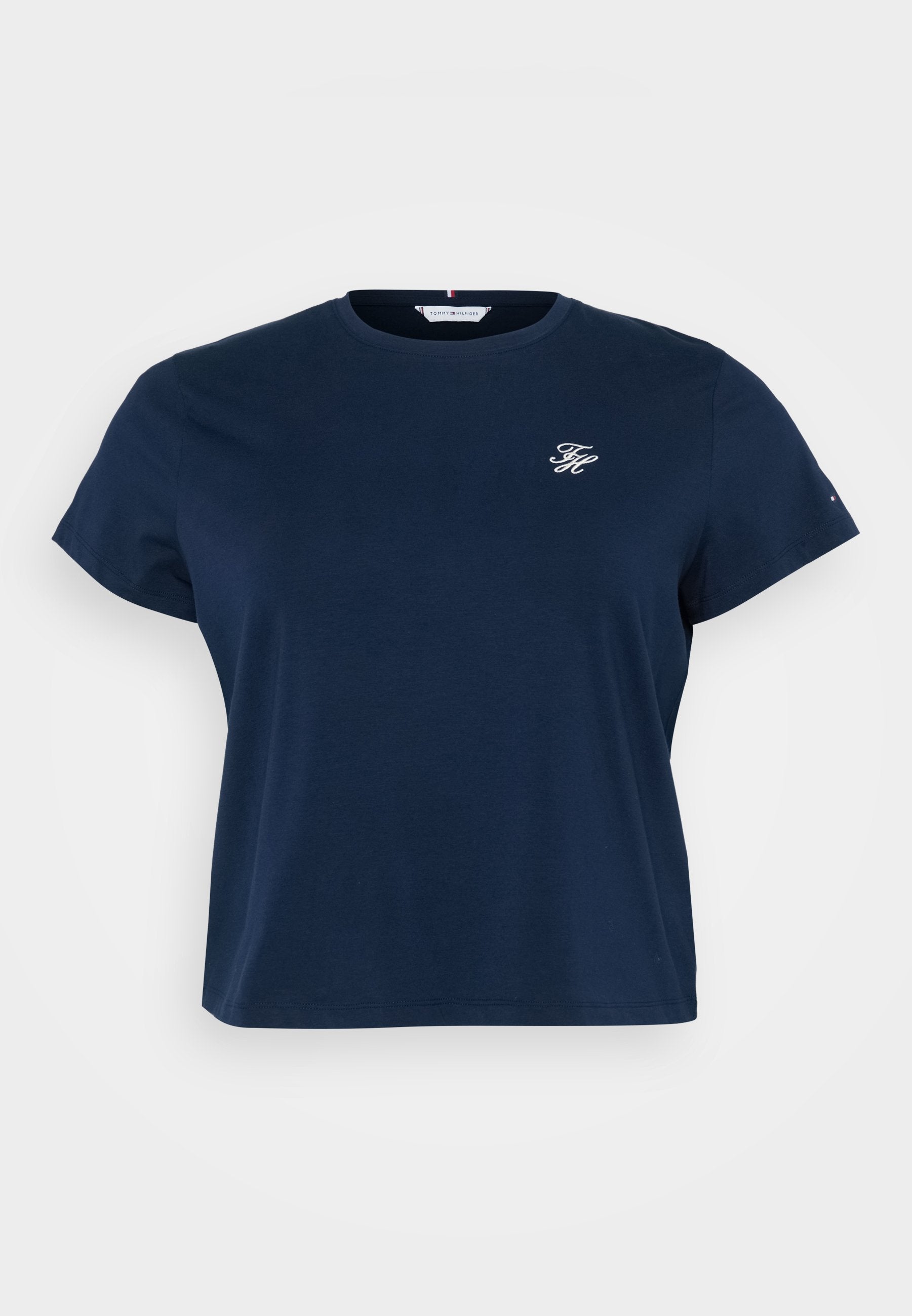CURVE LOGO EMBROIDERY JERSEY CREW NECK T-SHIRT - Print T-shirt - dark night navy