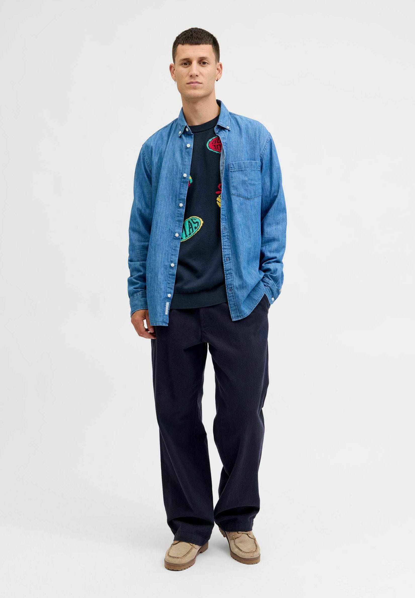 Knitted X-mas Knitted - Jumper - sky captain