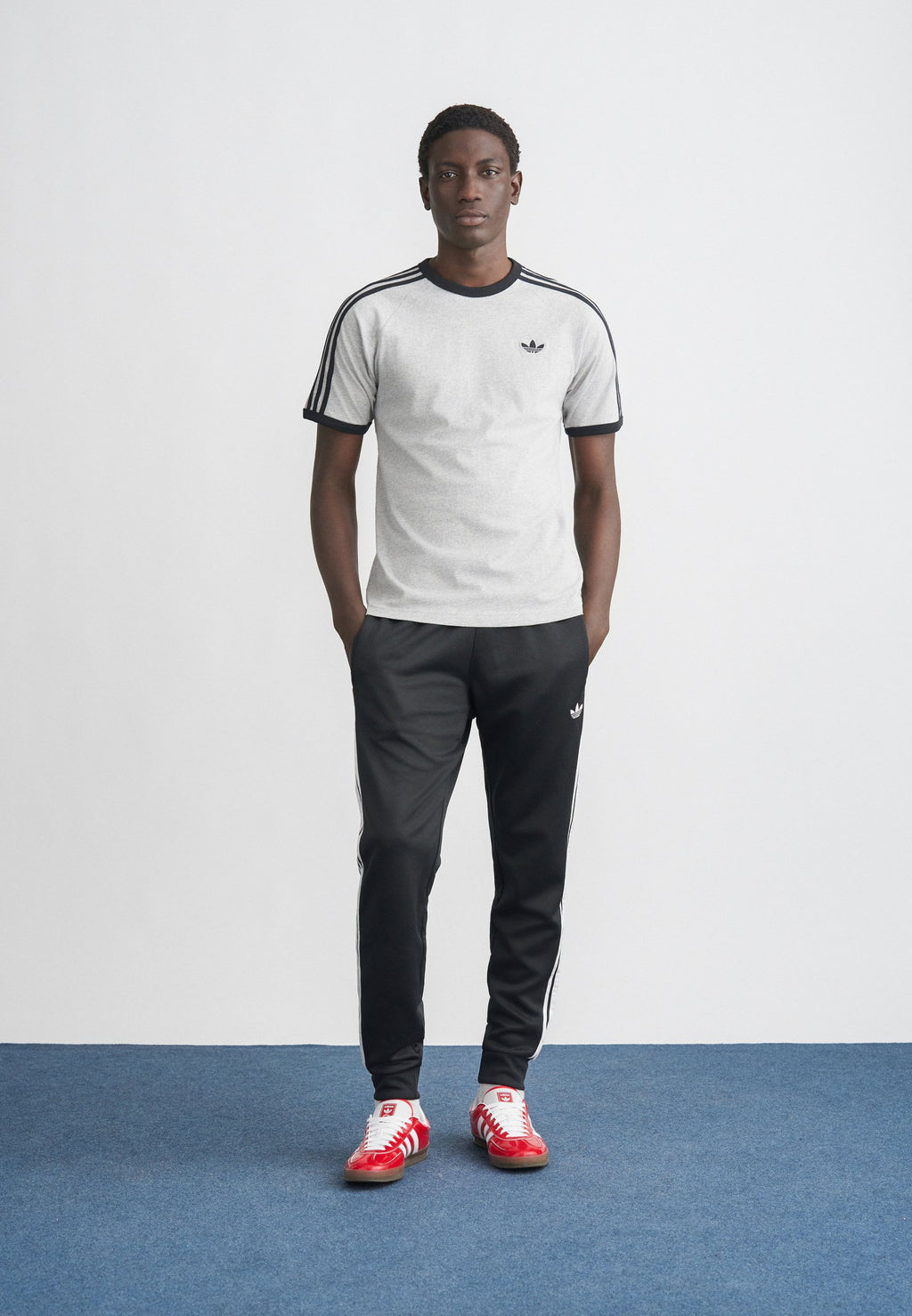 3S TEE - Print T-shirt - medium grey heather