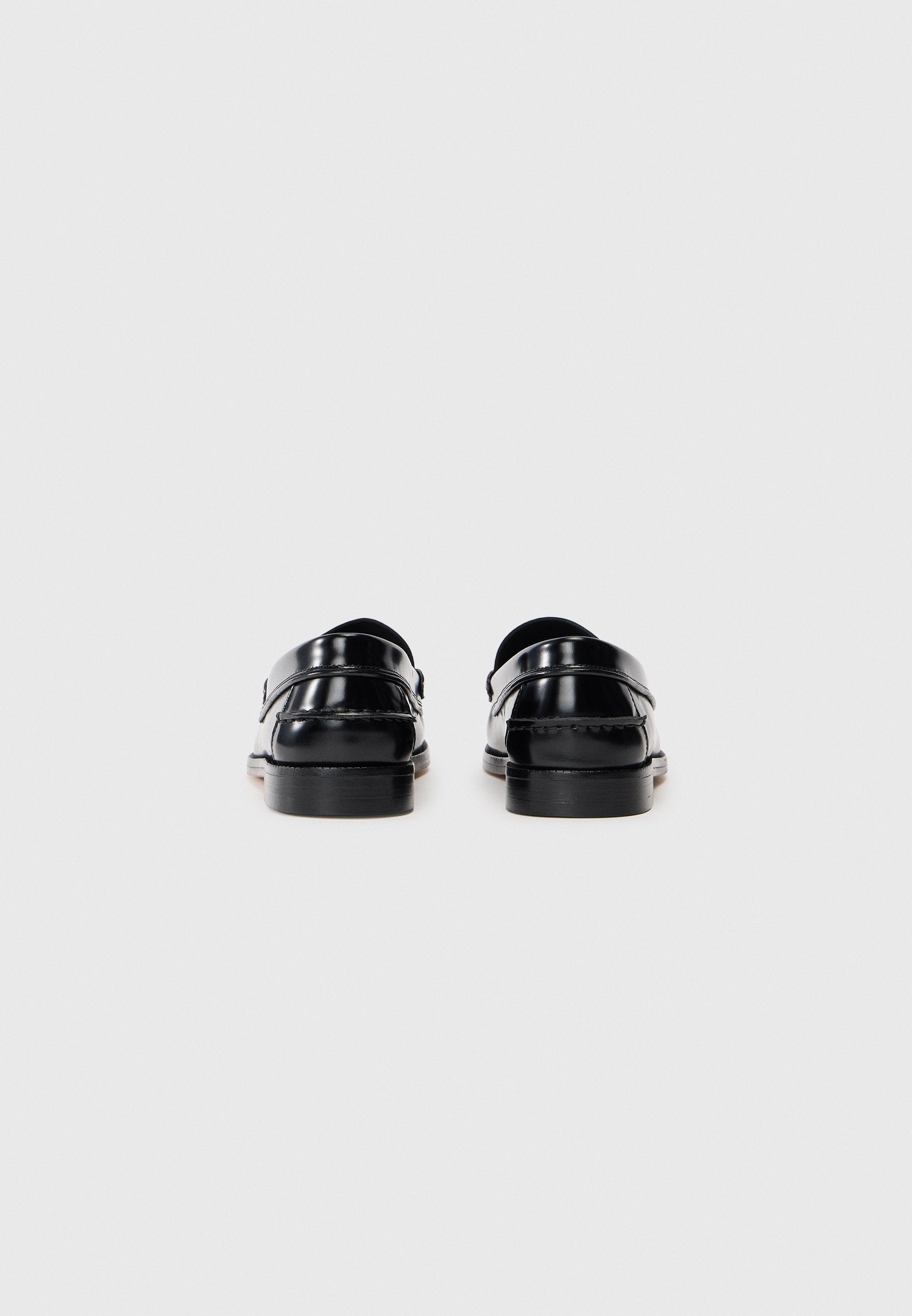 PATENT LEATHER CUSHIONED LOAFERS - Slip-ons - black