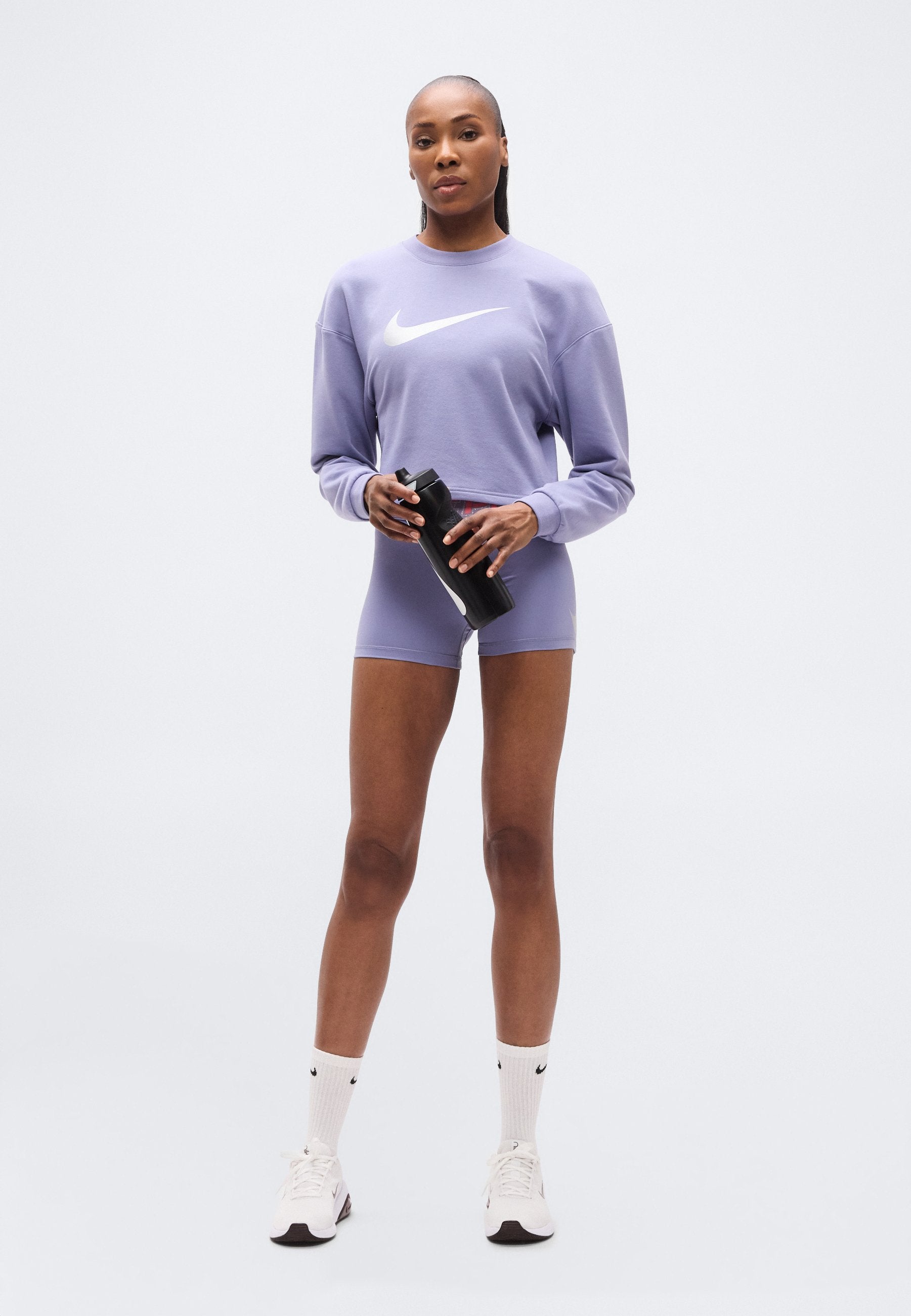 CREW - Sweat-shirt - violet/argenté/blanc