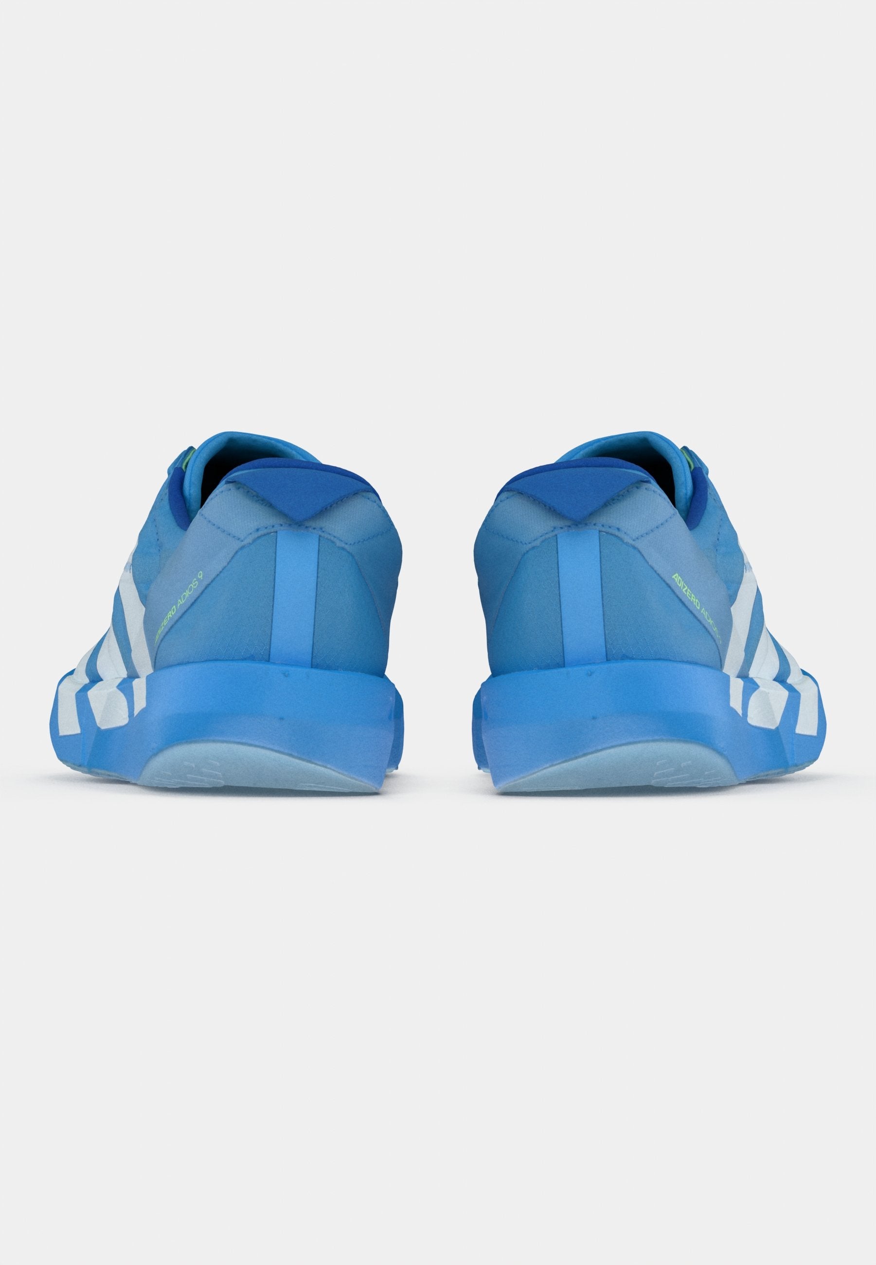 ADIZERO ADIOS 9 - Chaussures de running sur route - bleu/blanc/citron vert
