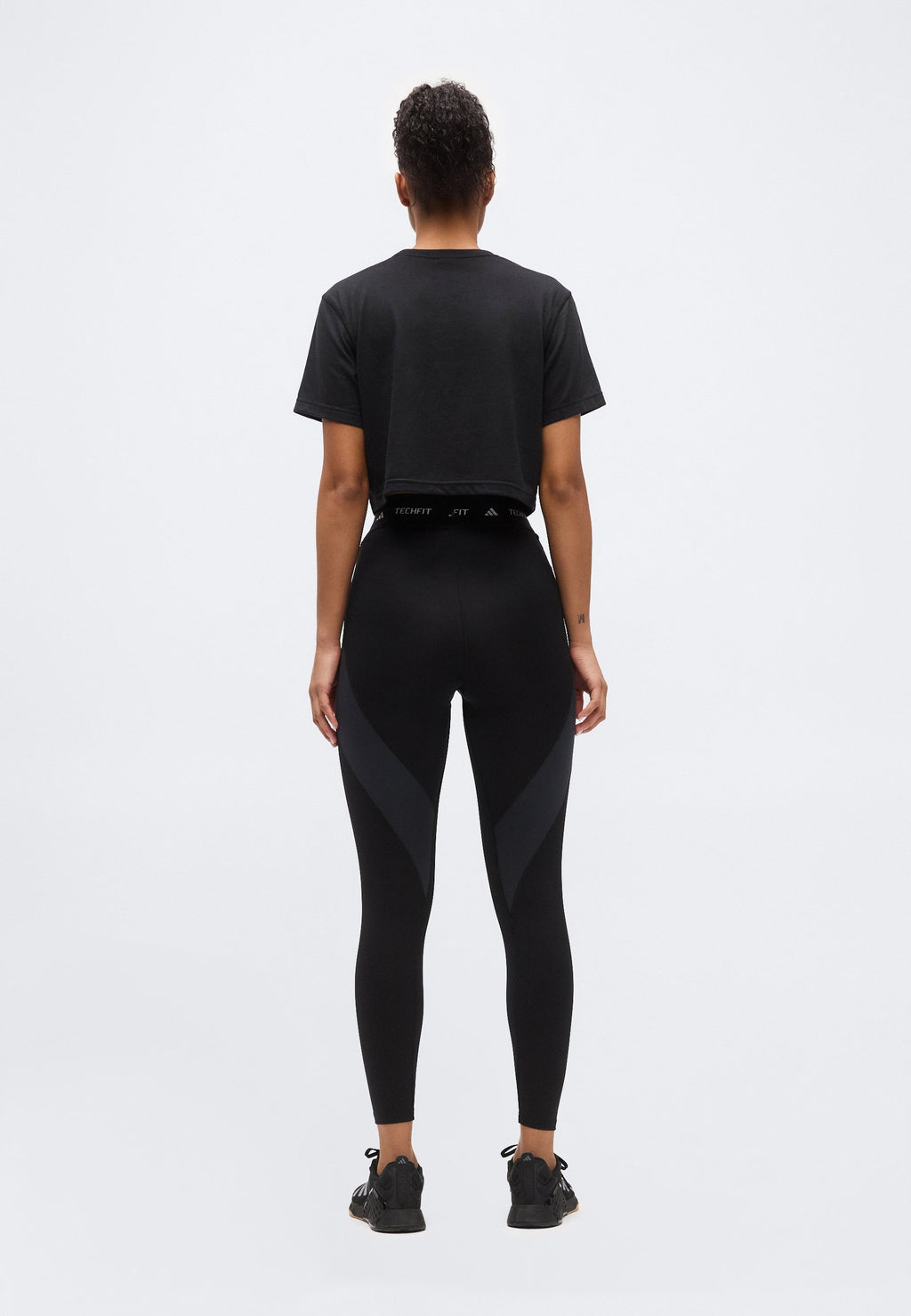 TECHFIT WORKOUT COLOR BLOCK 7/8 LEGGINGS - Leggings - black/carbon