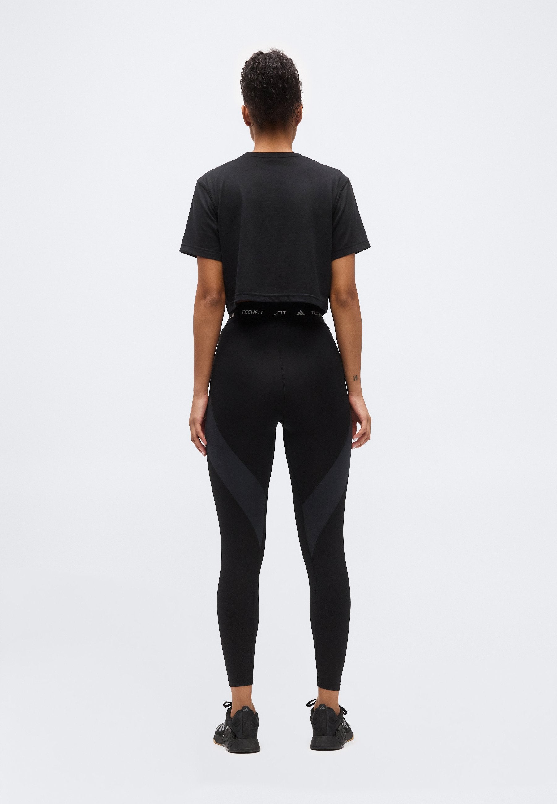 TECHFIT WORKOUT COLOR BLOCK 7/8 LEGGINGS - Leggings - black/carbon
