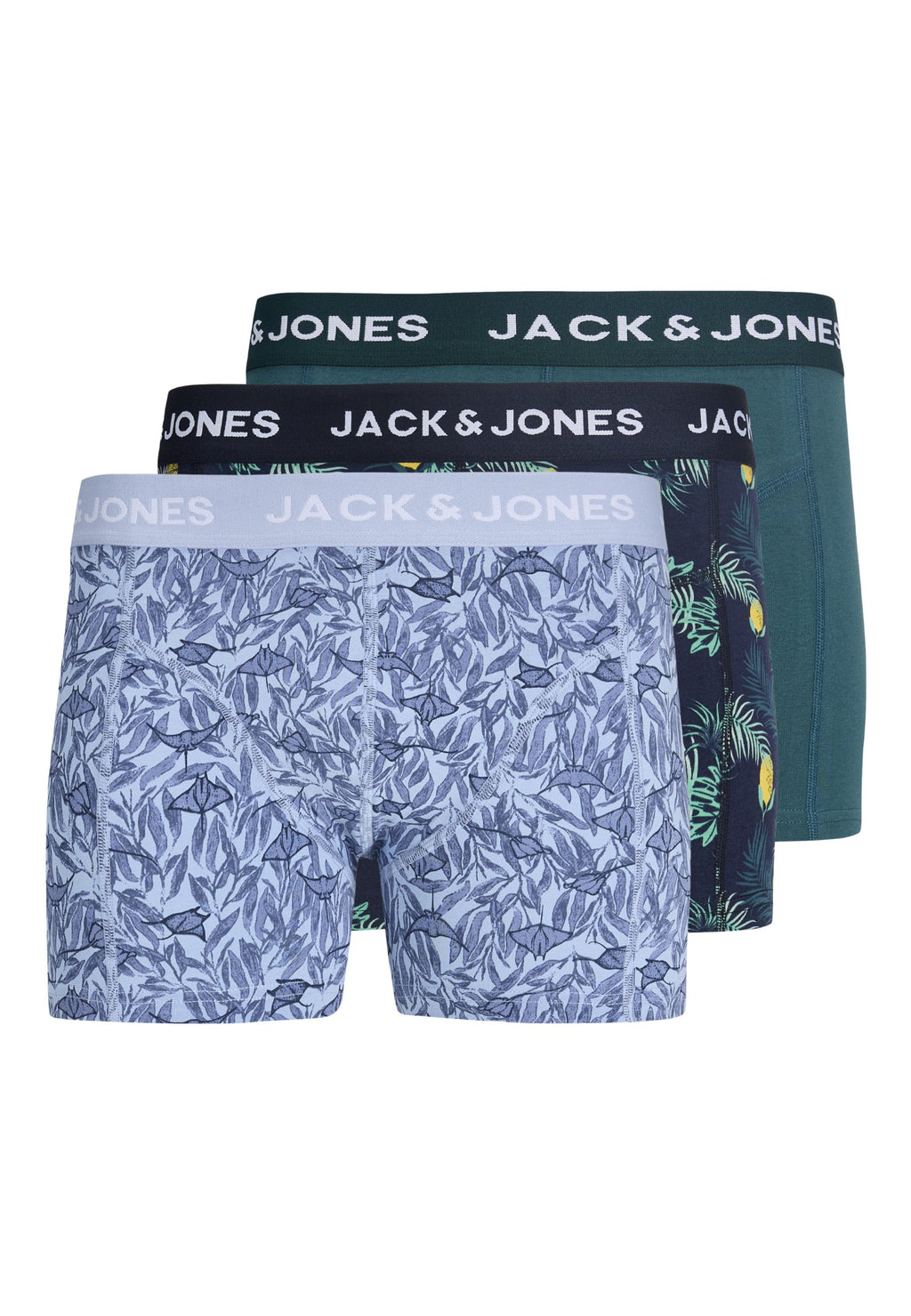 JACJAKE LEMON 3 PACK - Trunks - navy/light blue/atlantic deep