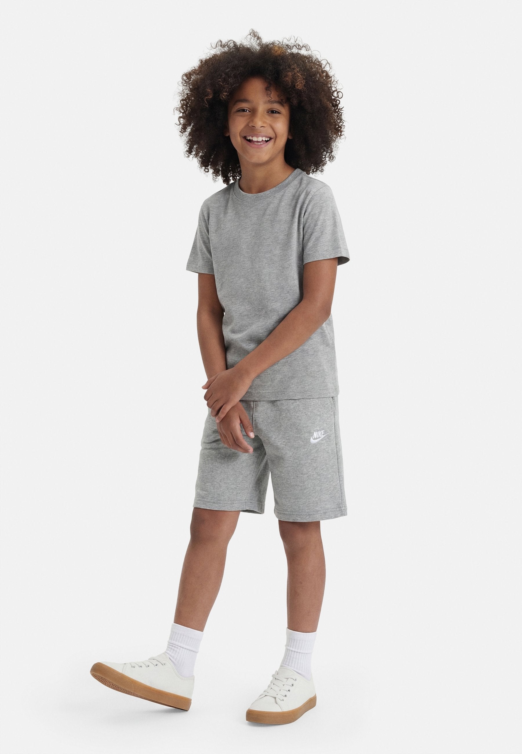CLUB UNISEX - Shorts - grey heather/base grey/white