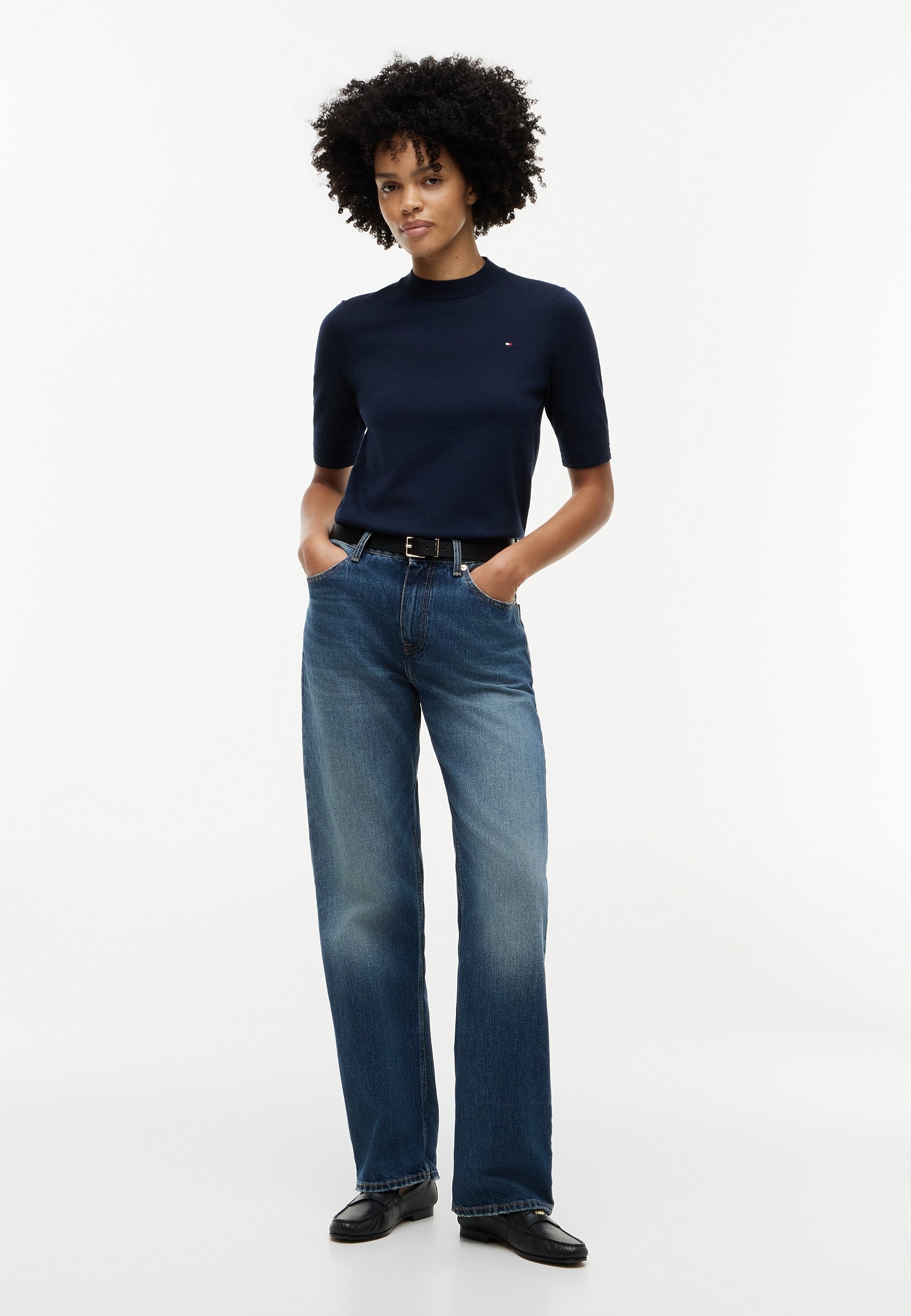 FINE - Print T-shirt - dark blue