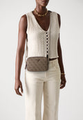 NOELLE - Cross body bag - latte/brown