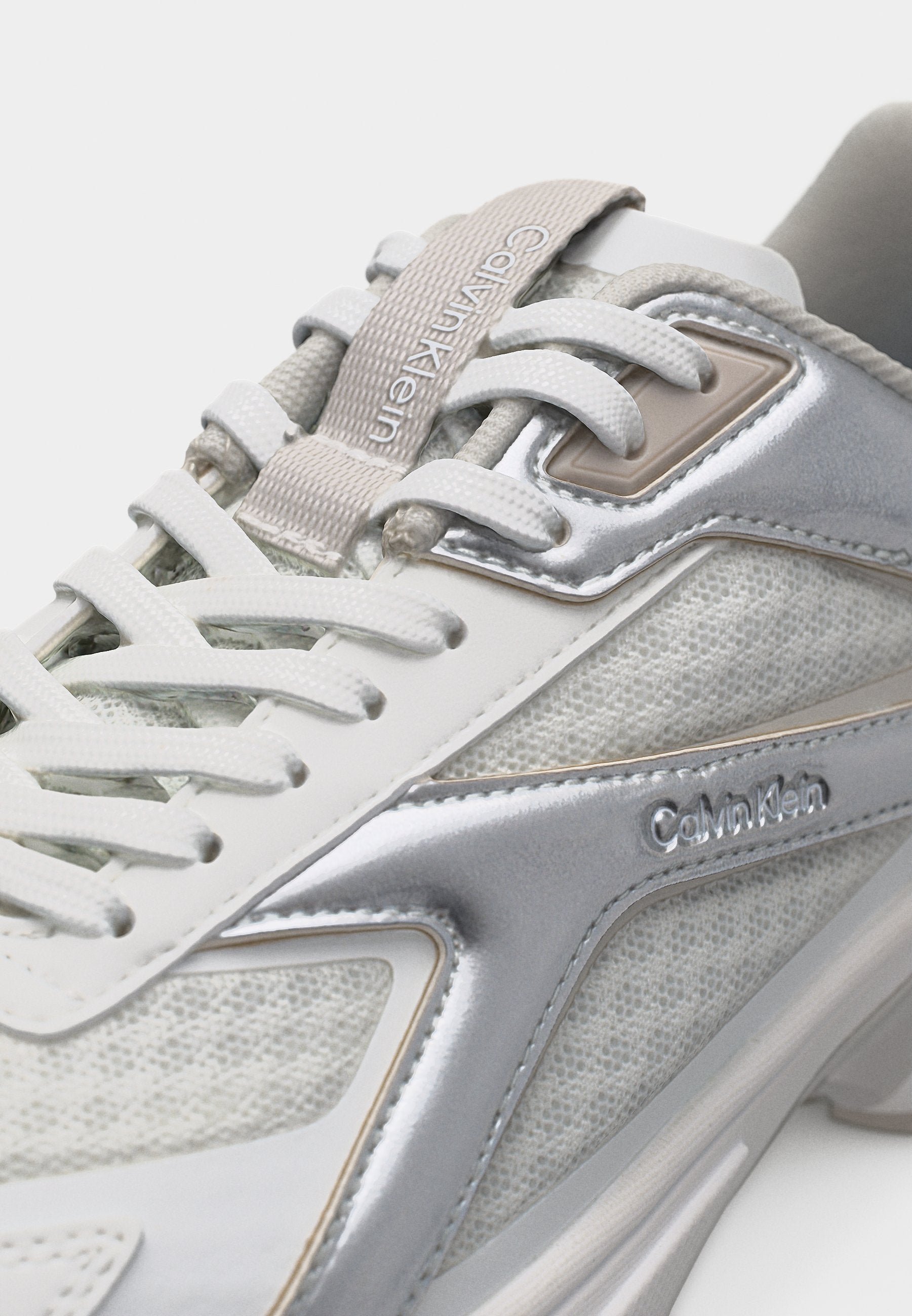 HIKE RUN - Trainers - bright white/silver-coloured