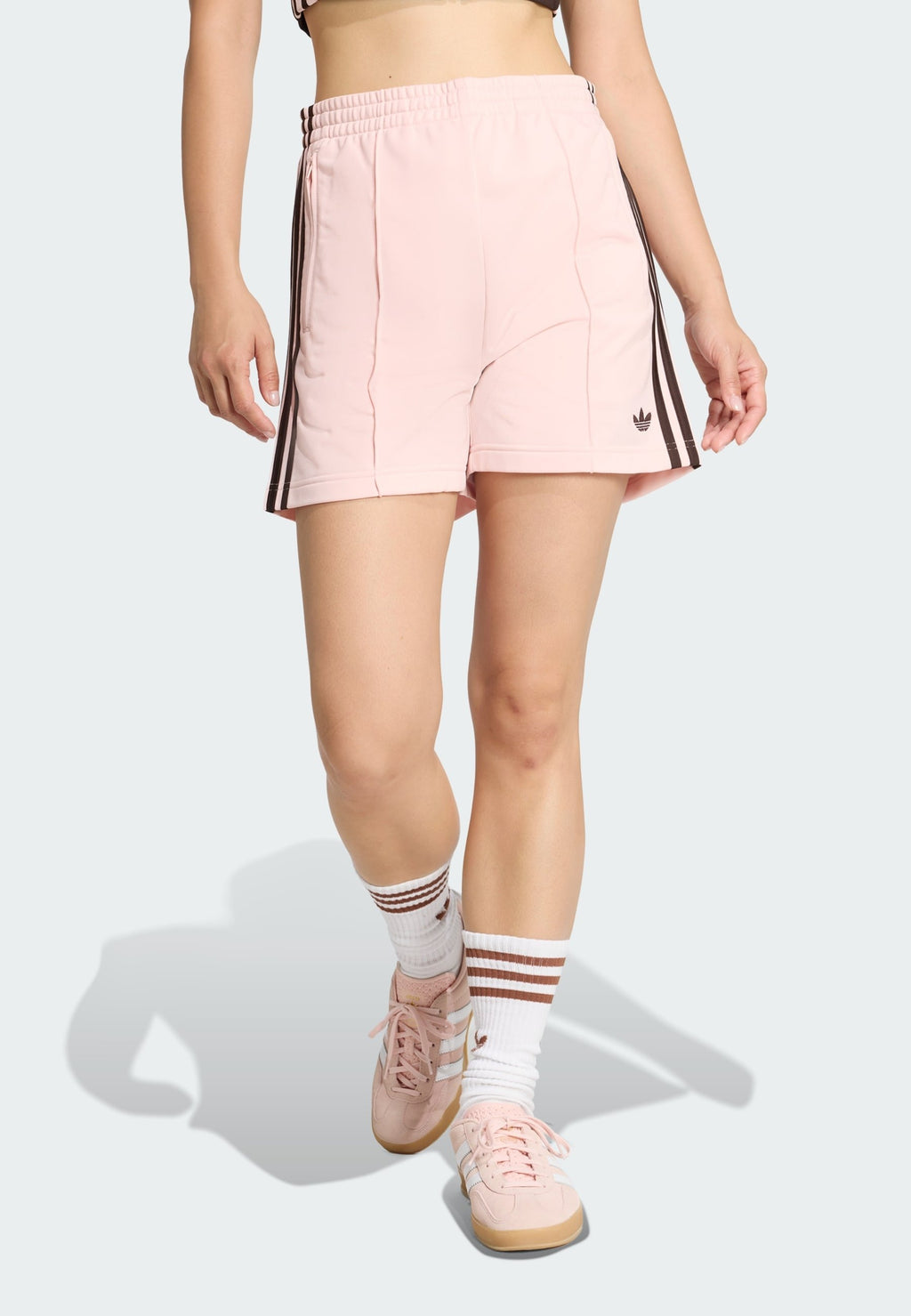 FIREBIRD SHORT - Tracksuit bottoms - sandy pink aurora coffee