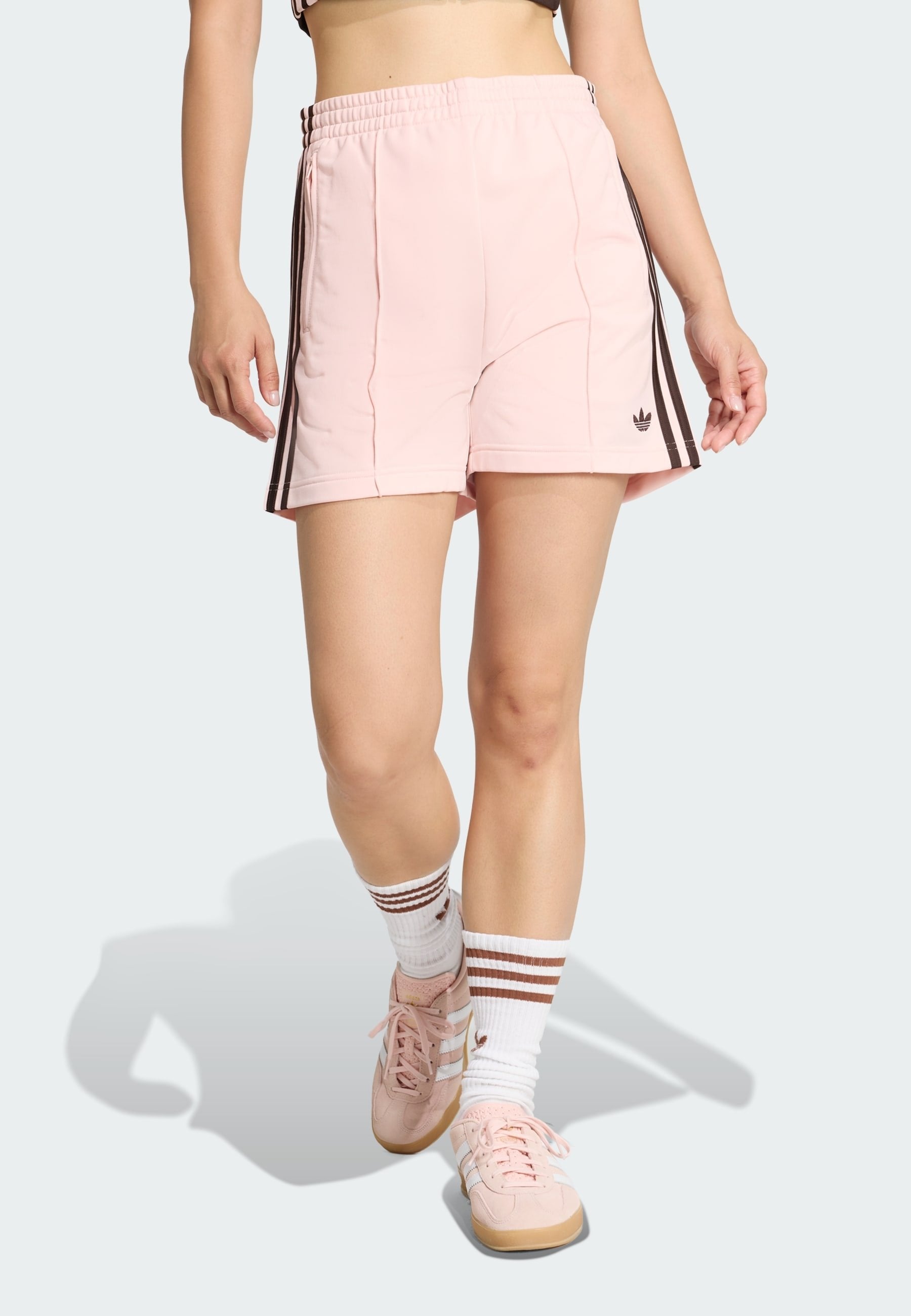 FIREBIRD SHORT - Tracksuit bottoms - sandy pink aurora coffee