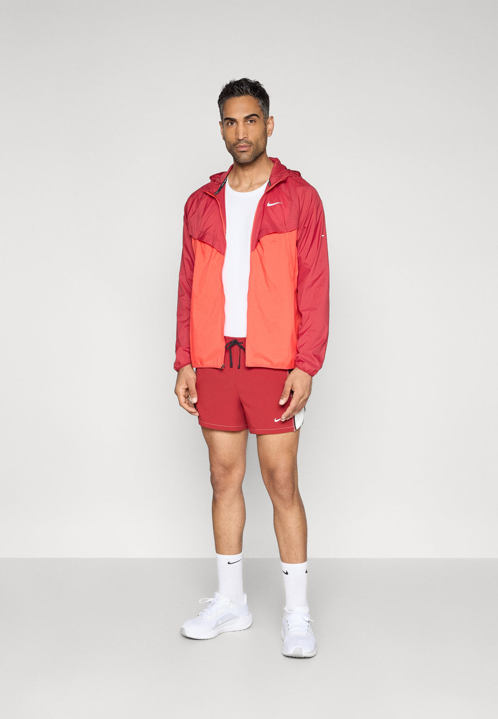 STRIDE JACKET - Windbreaker - team crimson/crimson/reflective silver-coloured