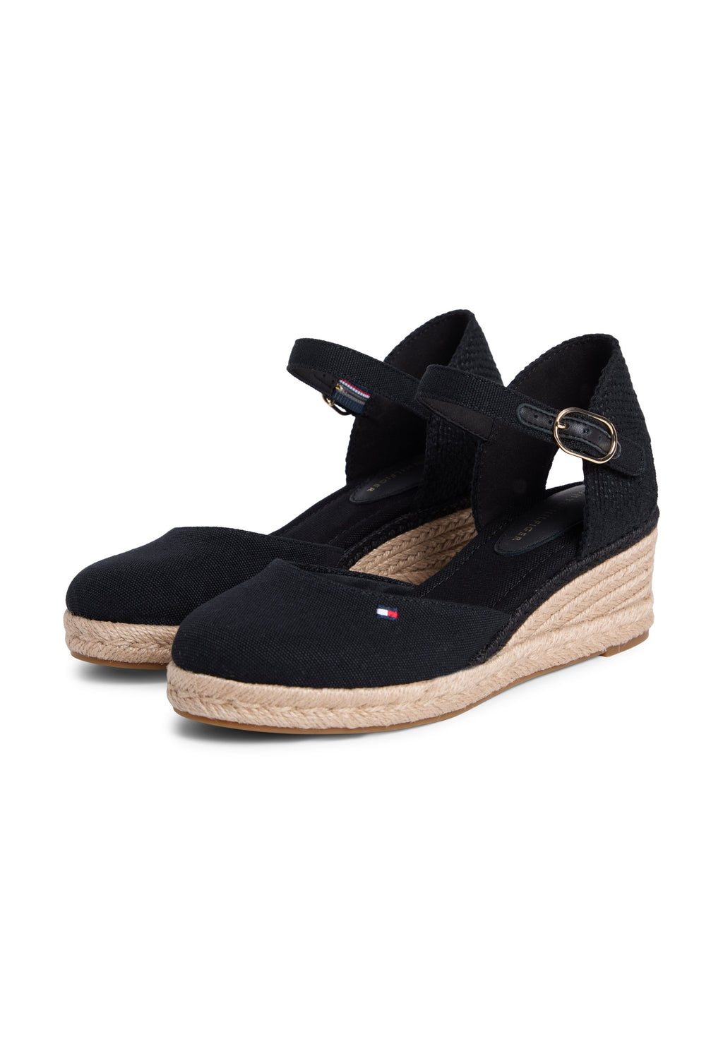 MID WEDGE ESPAD CLOSED TOE - Espadrilles - black