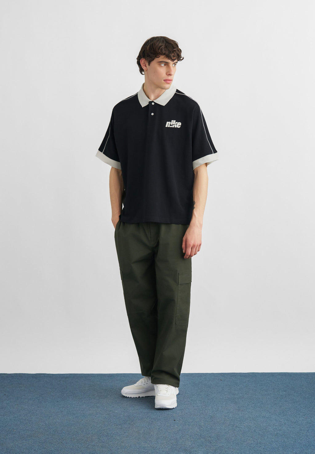 CLUB FUTBOL - Polo - noir/voile