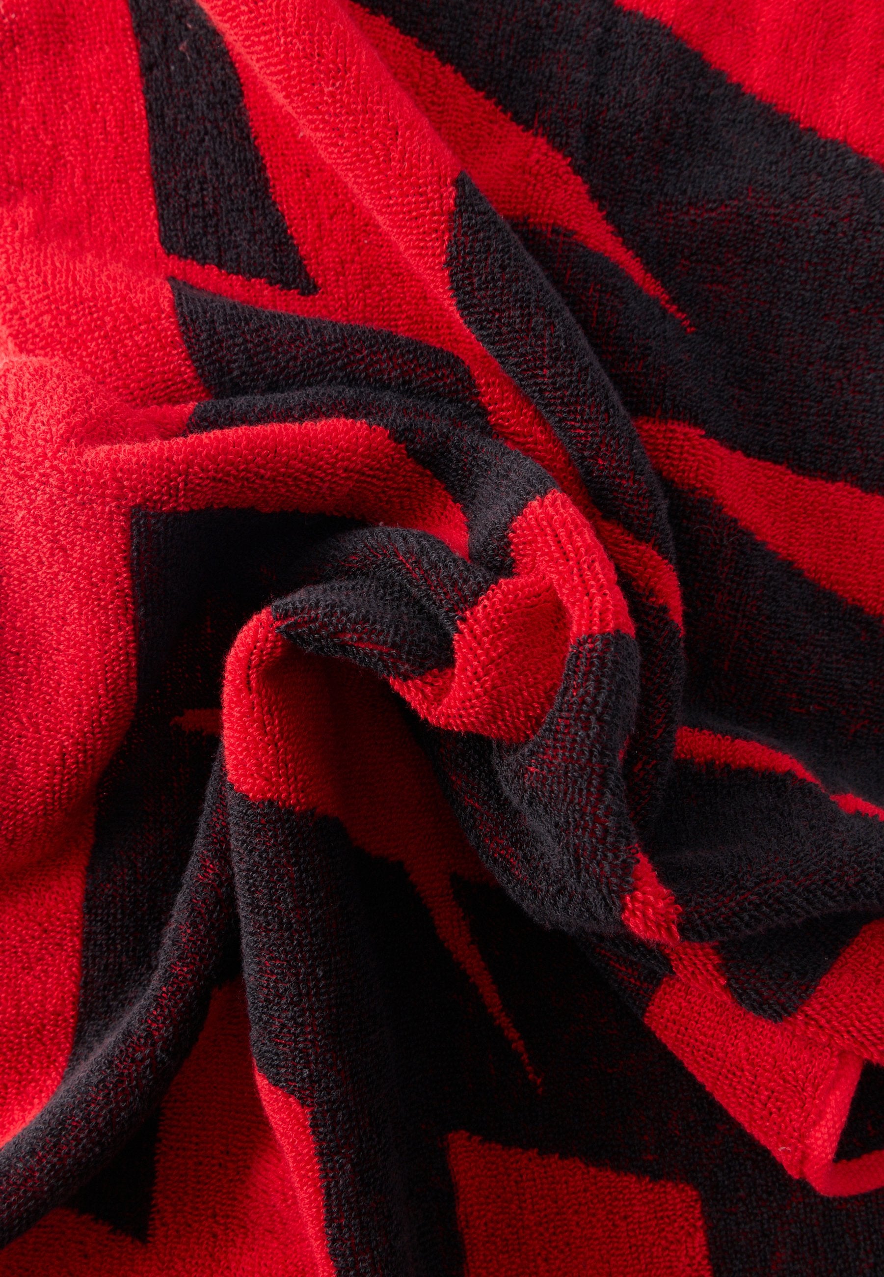 MEDIUM GRAPHIC UNISEX - Towel - black/university red