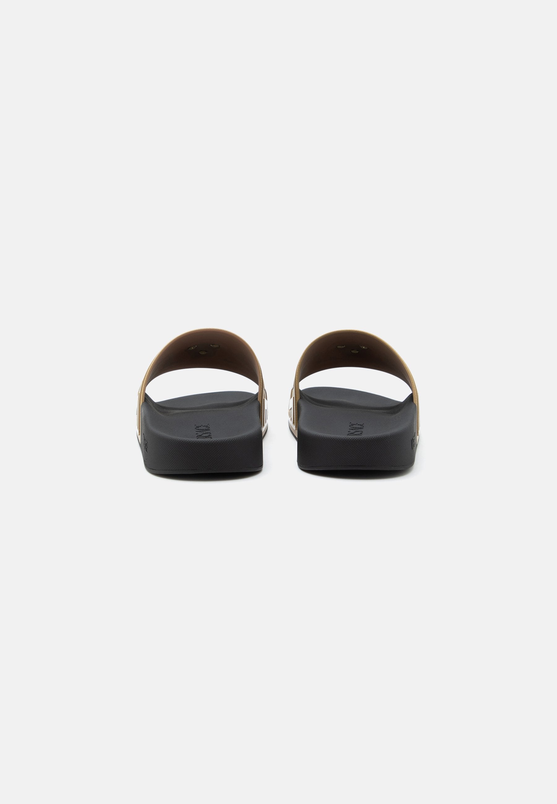 SLIDES - Mules - gold-coloured
