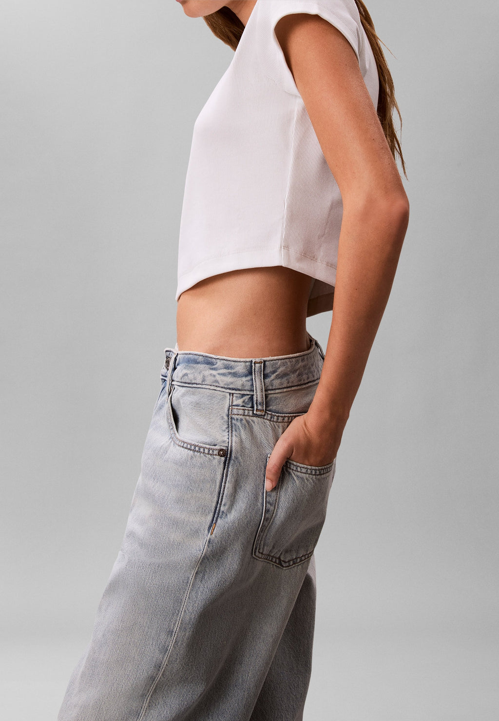 90S STRAIGHT INDIGO STONE - Düz kesim jean pantolon - indigo taşlama