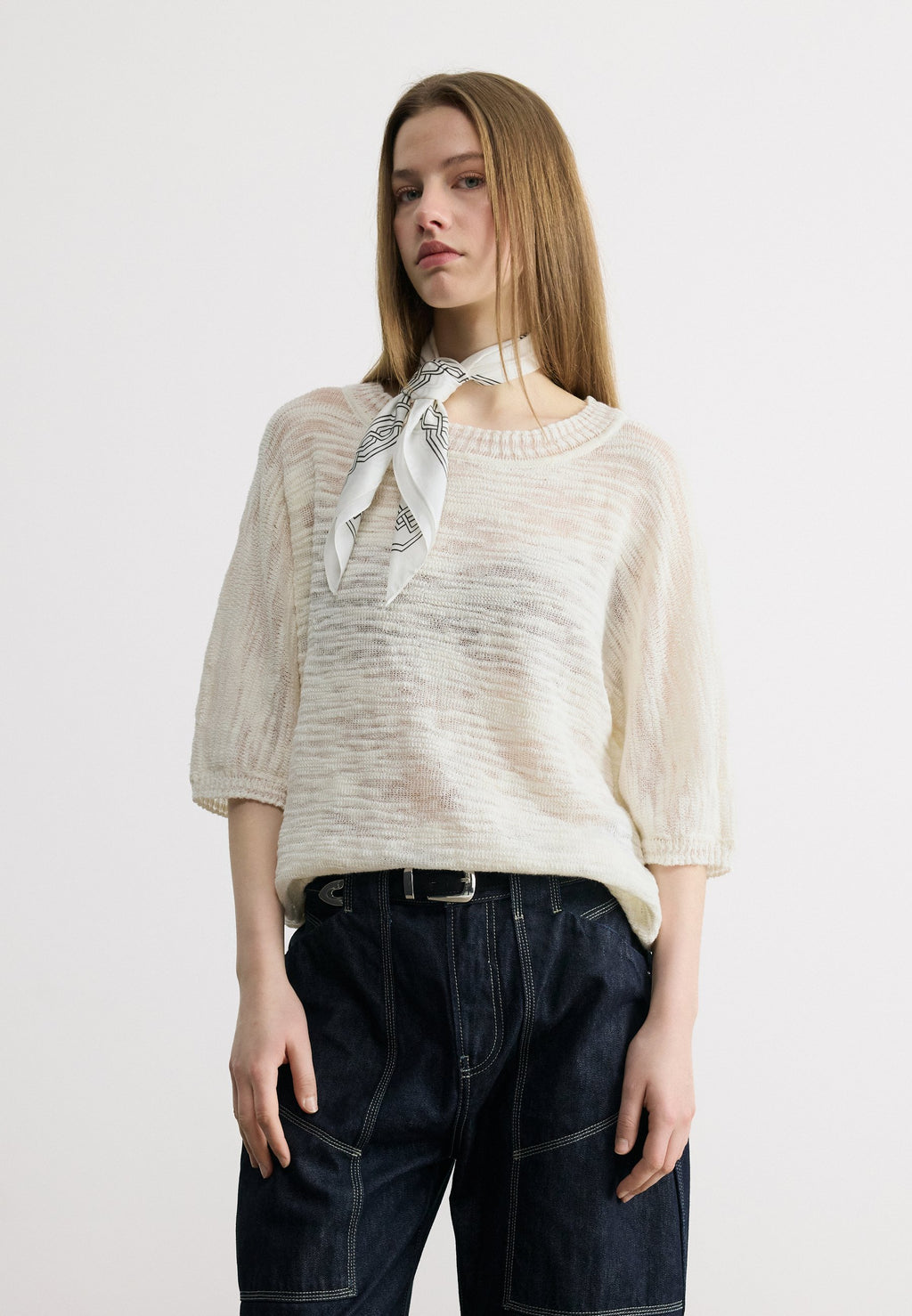 FAROFANO - Jumper - open white