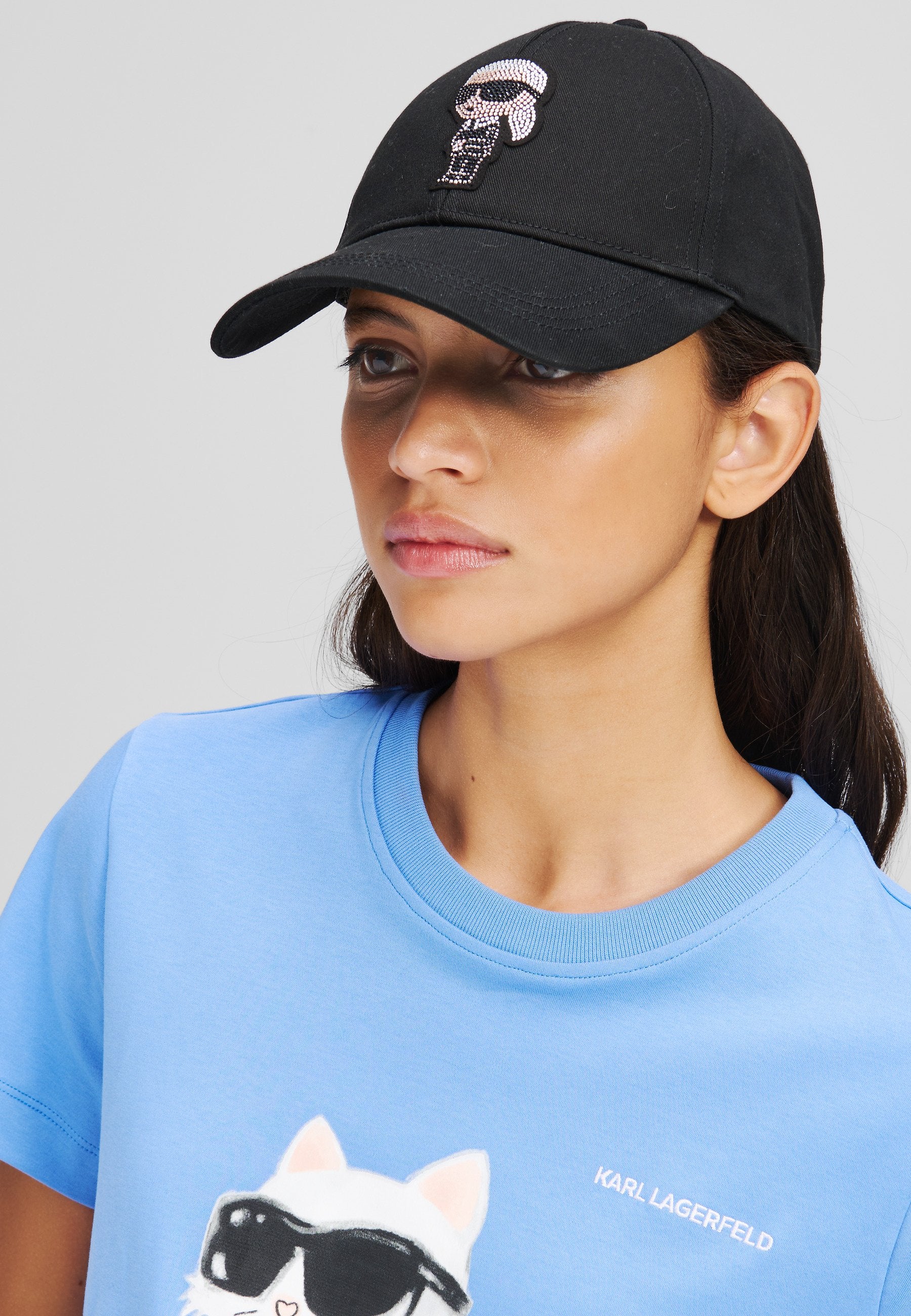 IKON RHINESTONES CAP - Cap - black