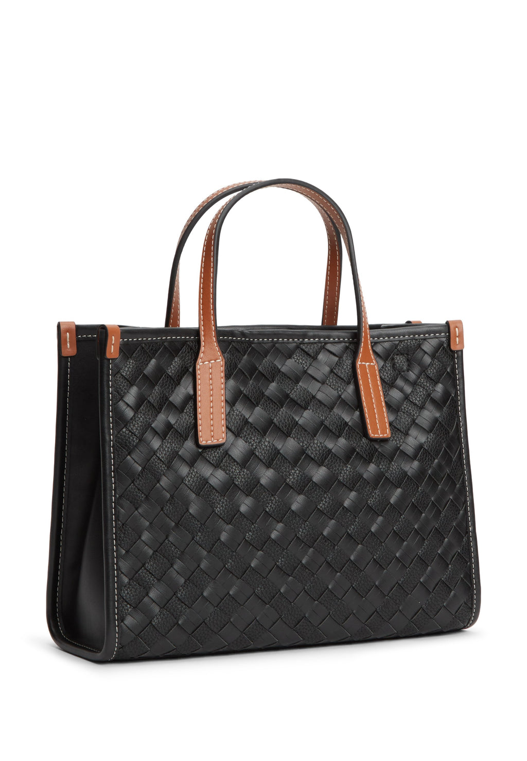 CITY WOVEN CROSSBODY TOTE BAG - Handbag - black mix