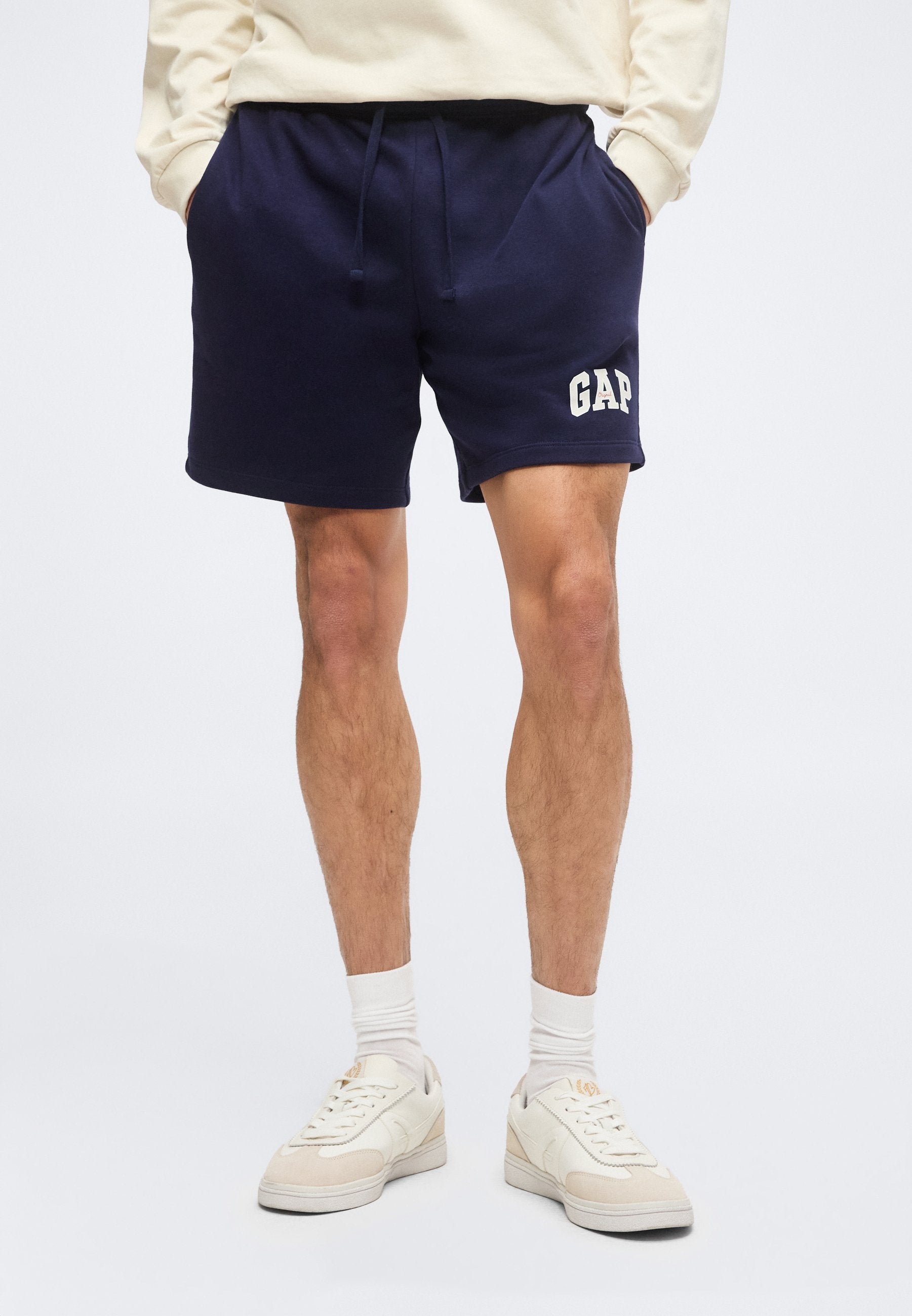 LOGO - Tracksuit bottoms - navy