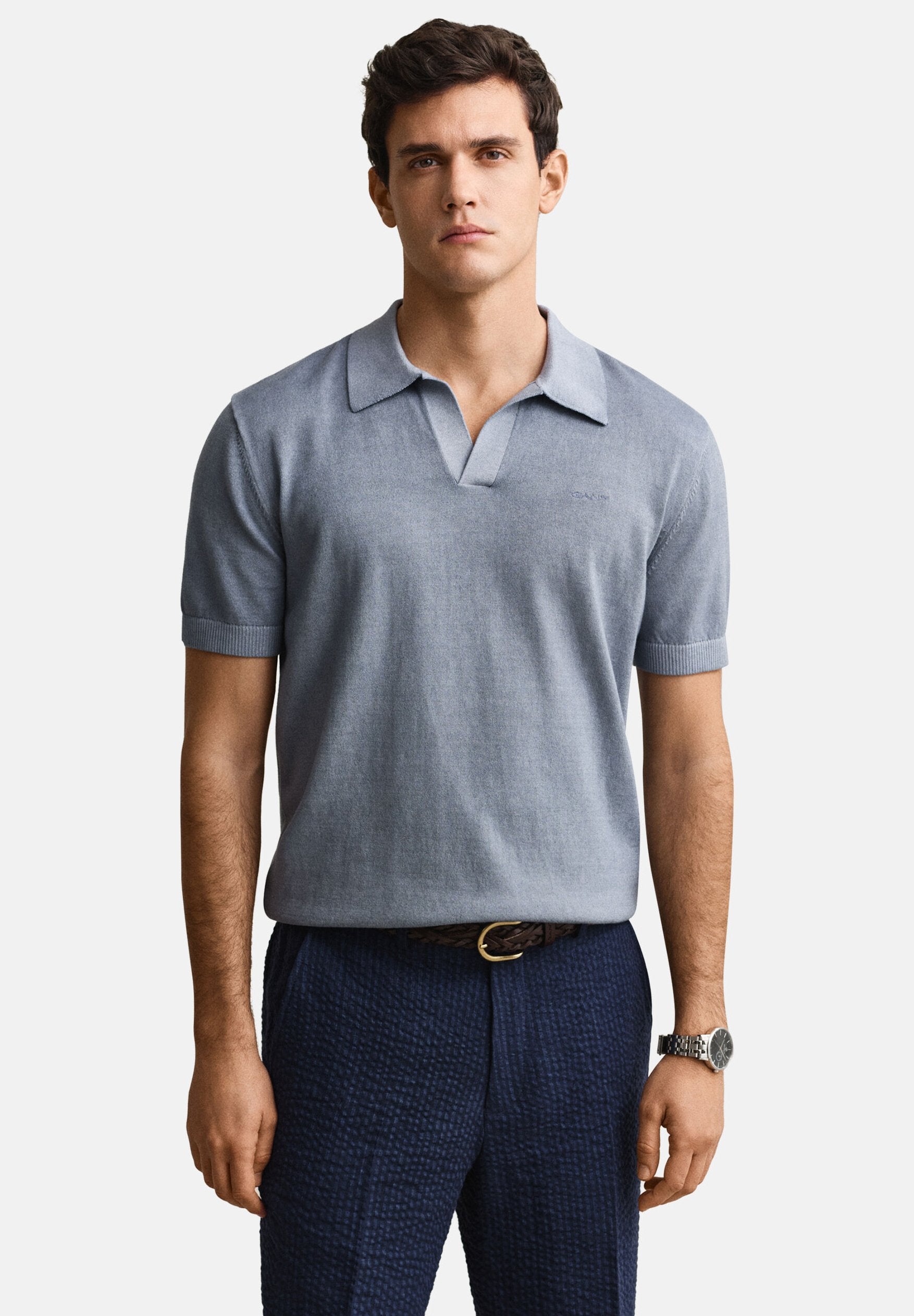 SUNFADED SS POLO - Polo shirt - faded denim