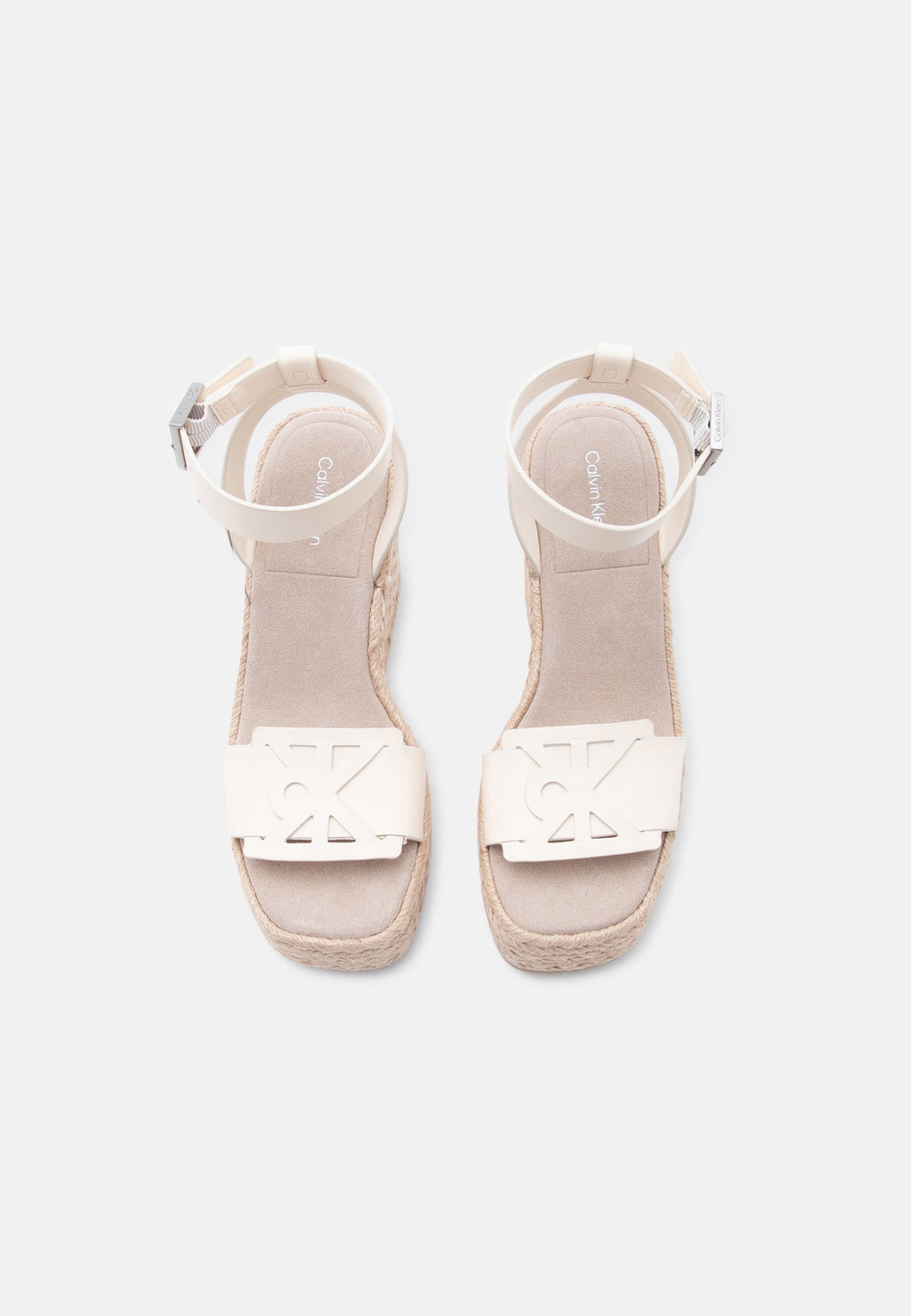 Platform sandals - light cashew