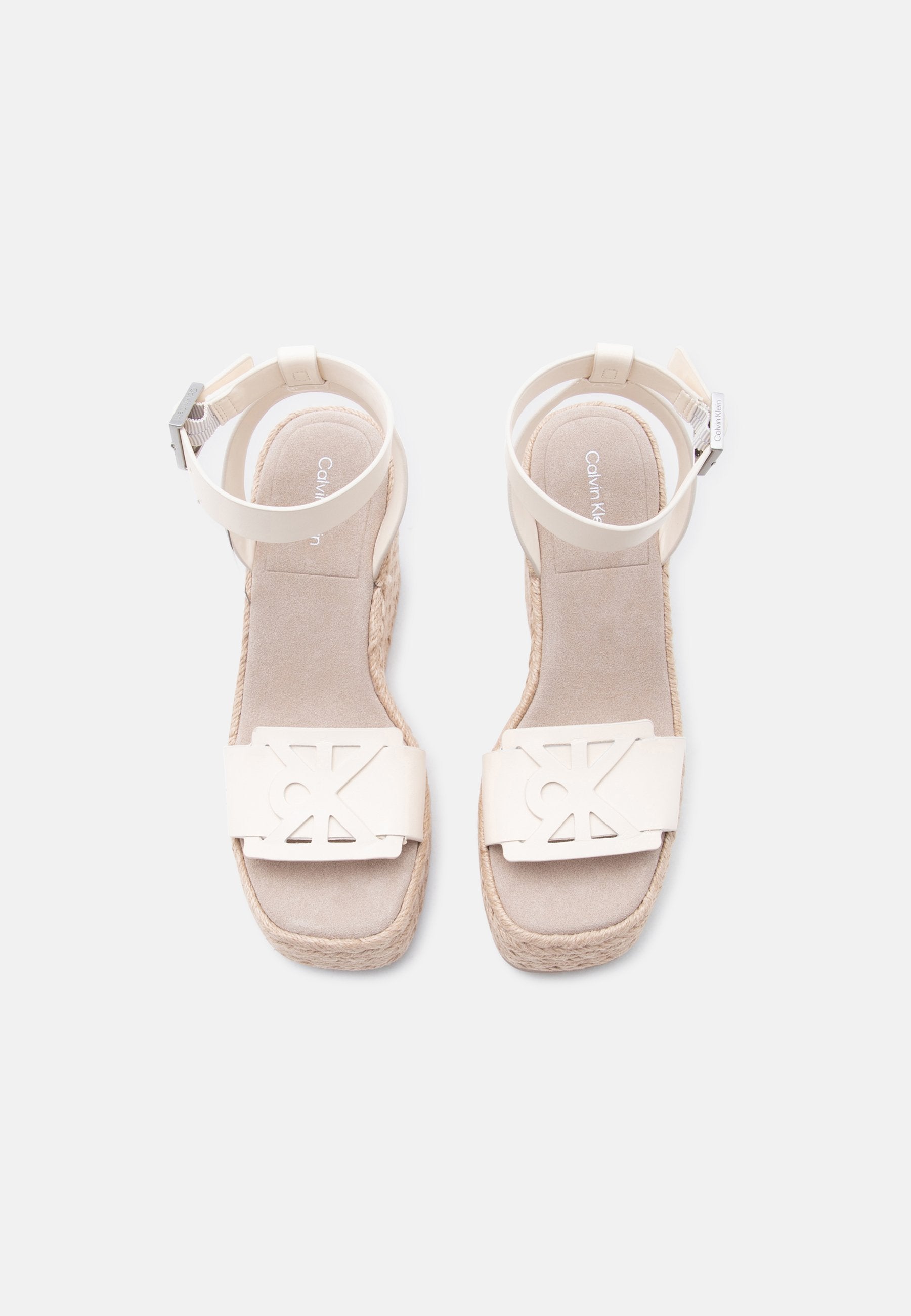 Platform sandals - light cashew