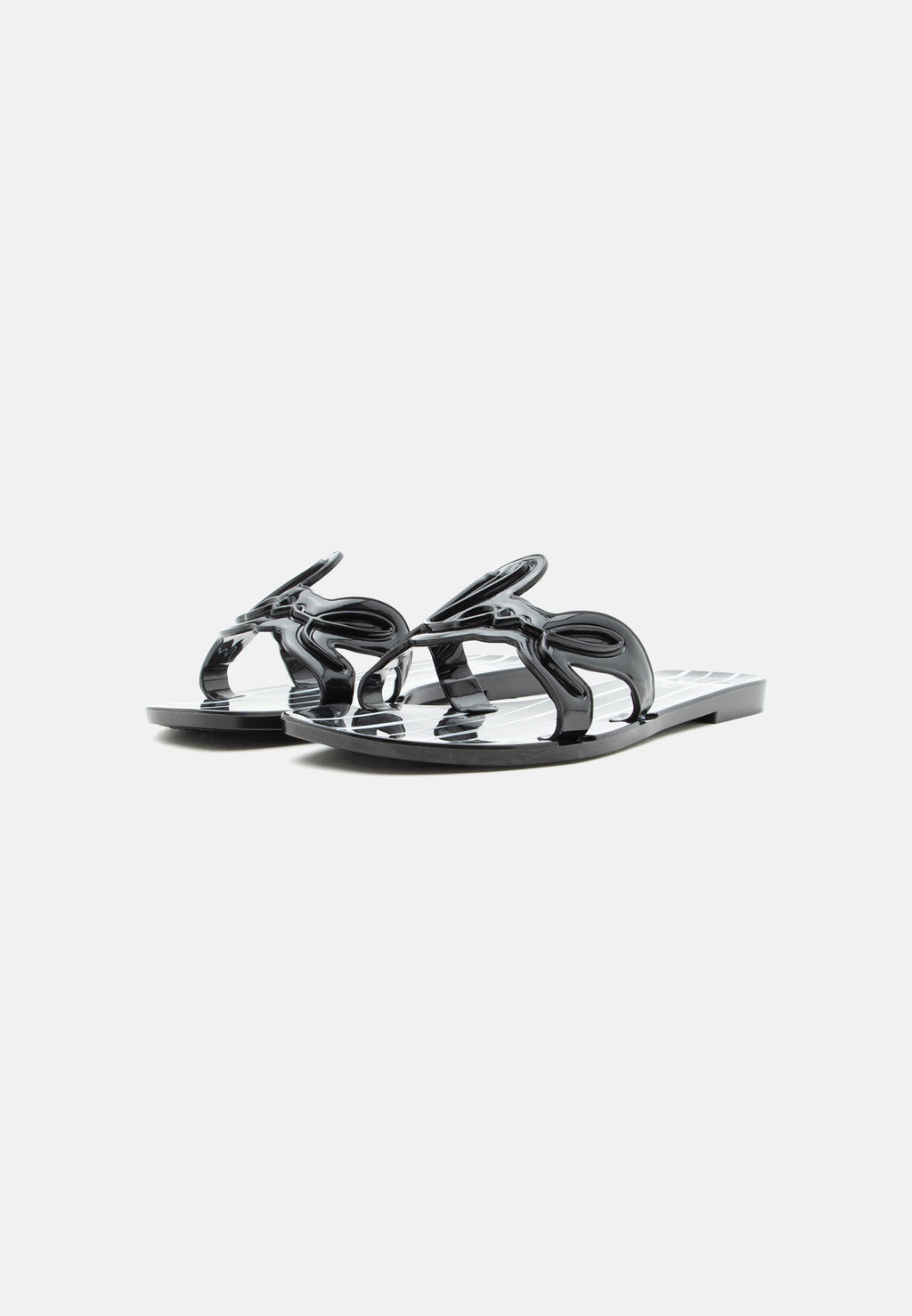 SIGNATURE STRIPES - Mules - black/white