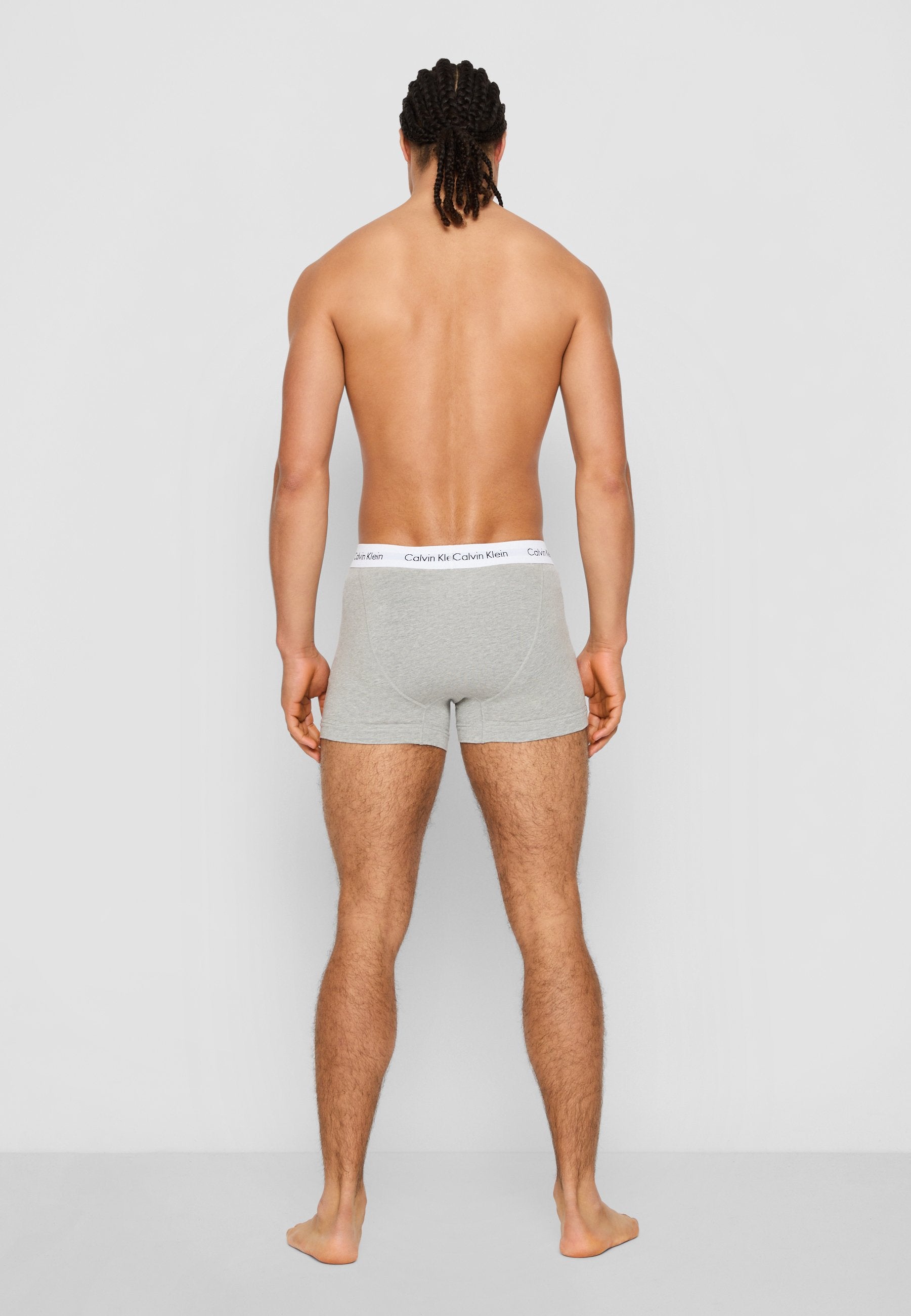 TRUNK 3 PACK COTTON STRETCH - Trunks - black/white/grey