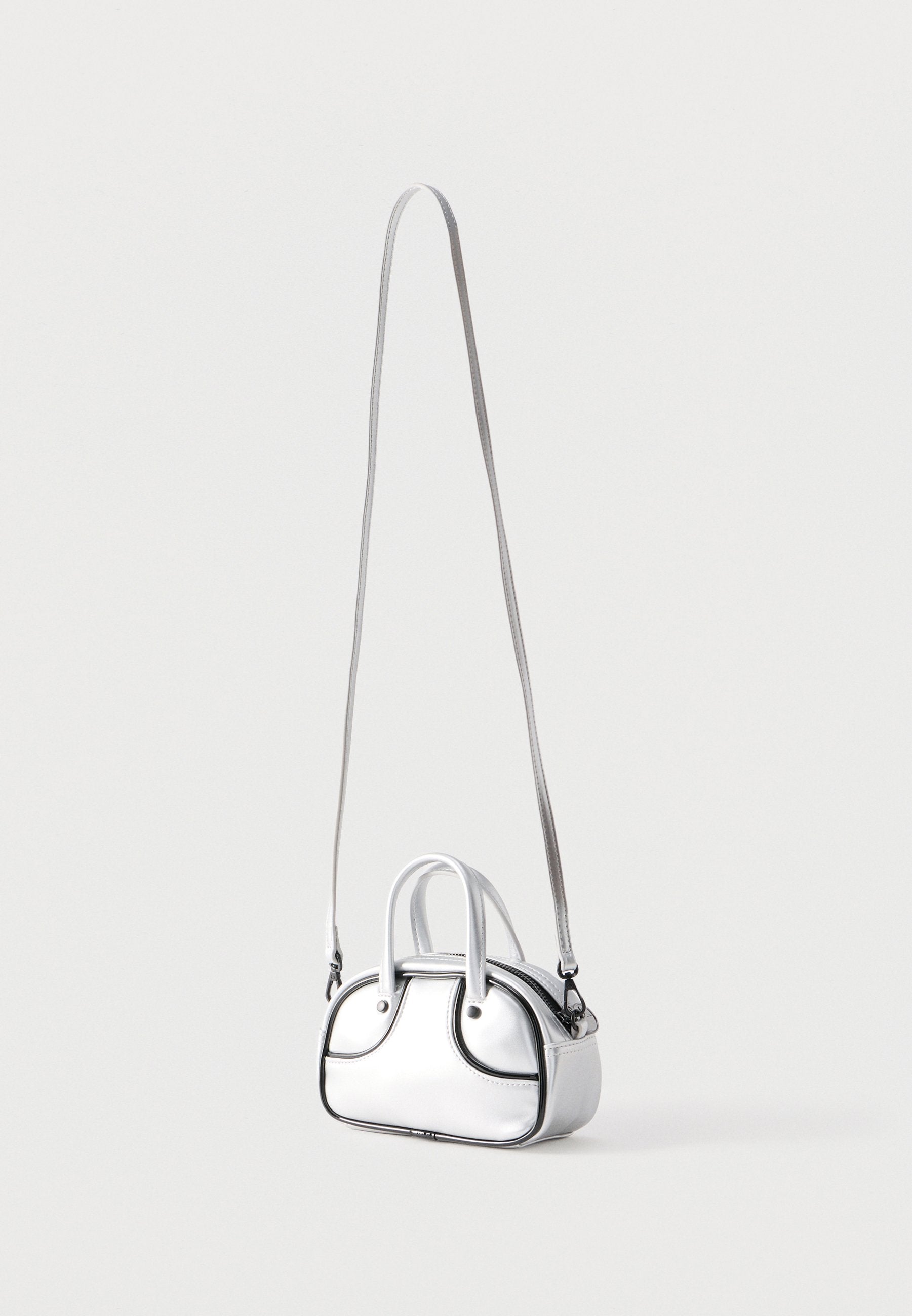Handbag - glacial gray/black