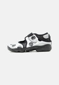 AIR RIFT DOT - Ankle strap ballet pumps - black/metallic silver-coloured