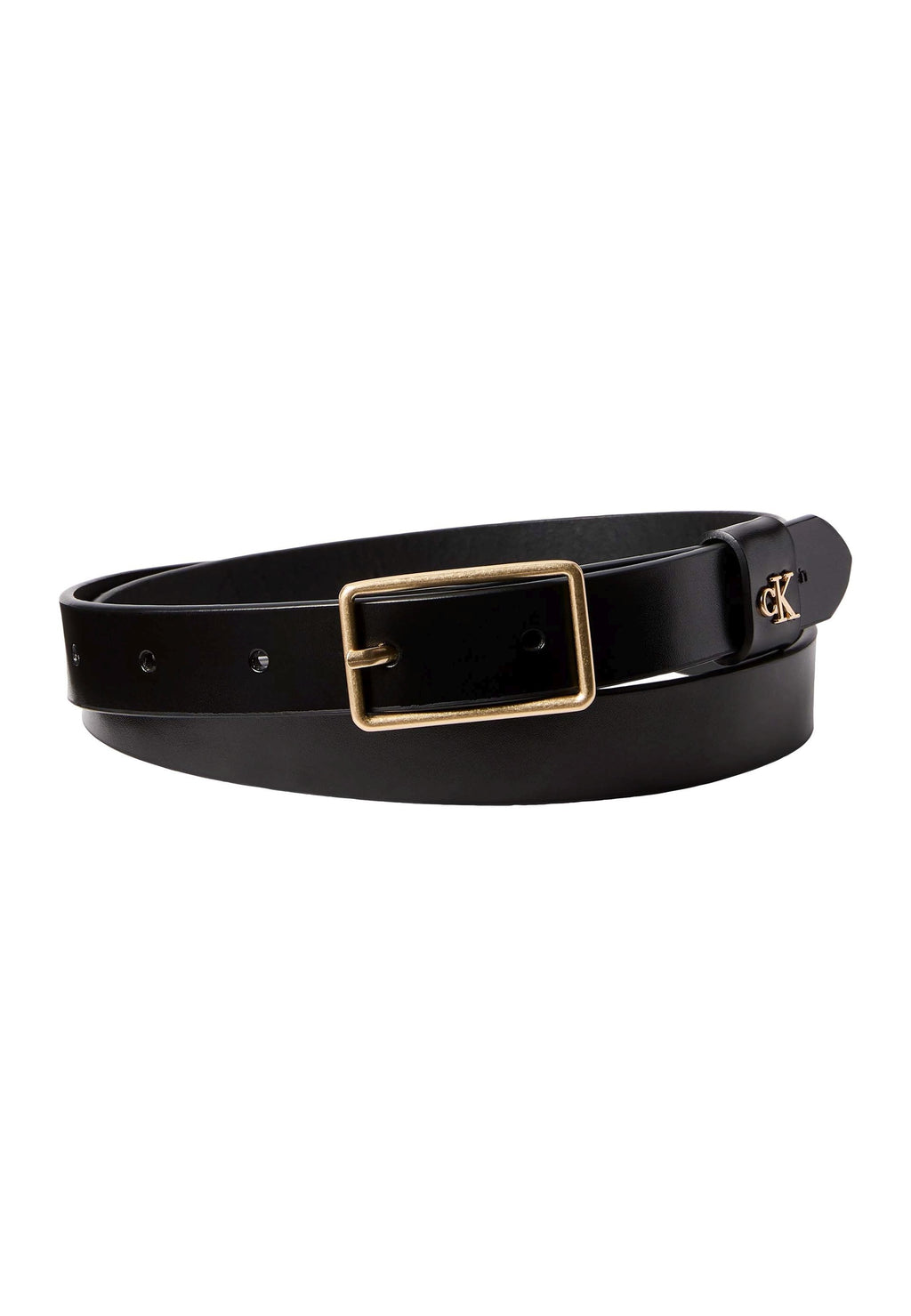 CLASSIC BUCKLE - Belt - black/antique light gold-coloured