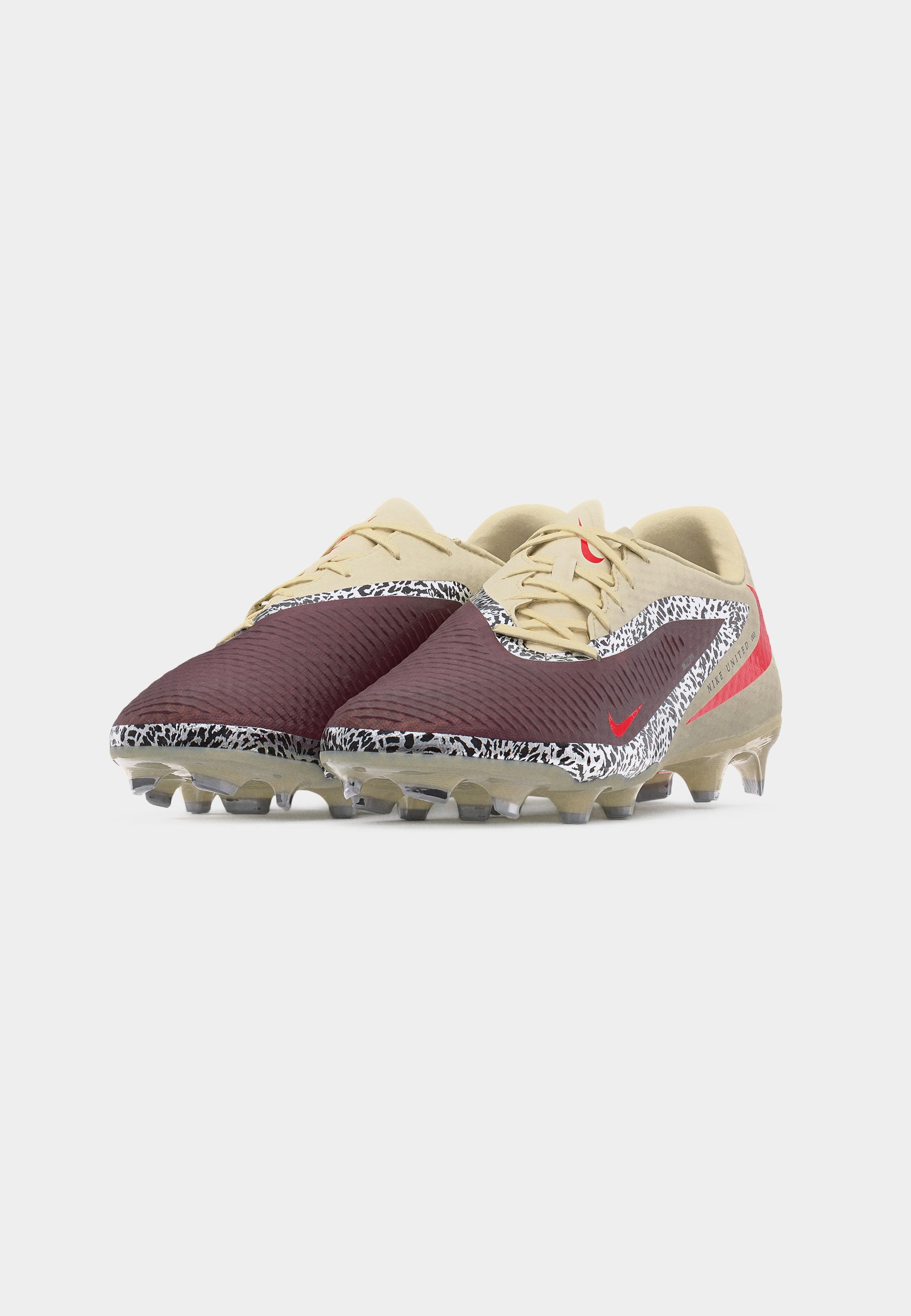 PHANTOM 6 LOW ACADEMY UNITED FG/MG UNISEX - Football boots artificial grass - burgundy crush/university red/fossil